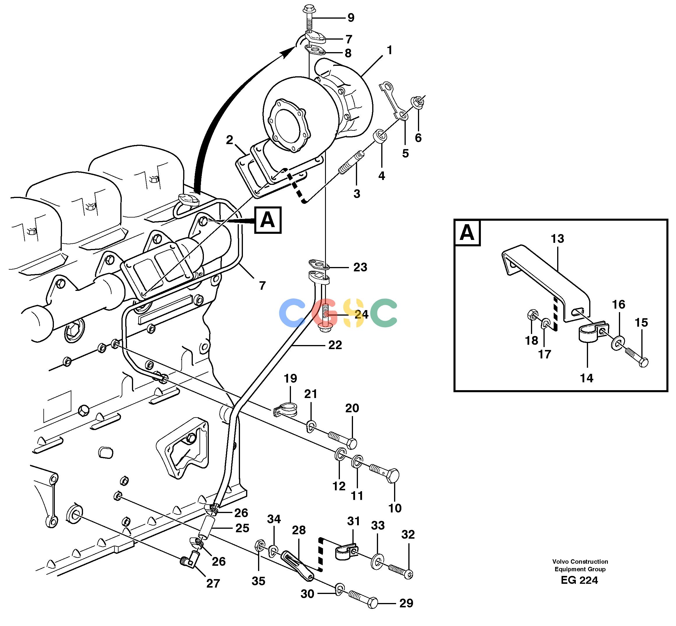 沃尔沃零件查询L180D Turbocharger with fitting partsNone NoneNoneNoneAutodata Volvo online