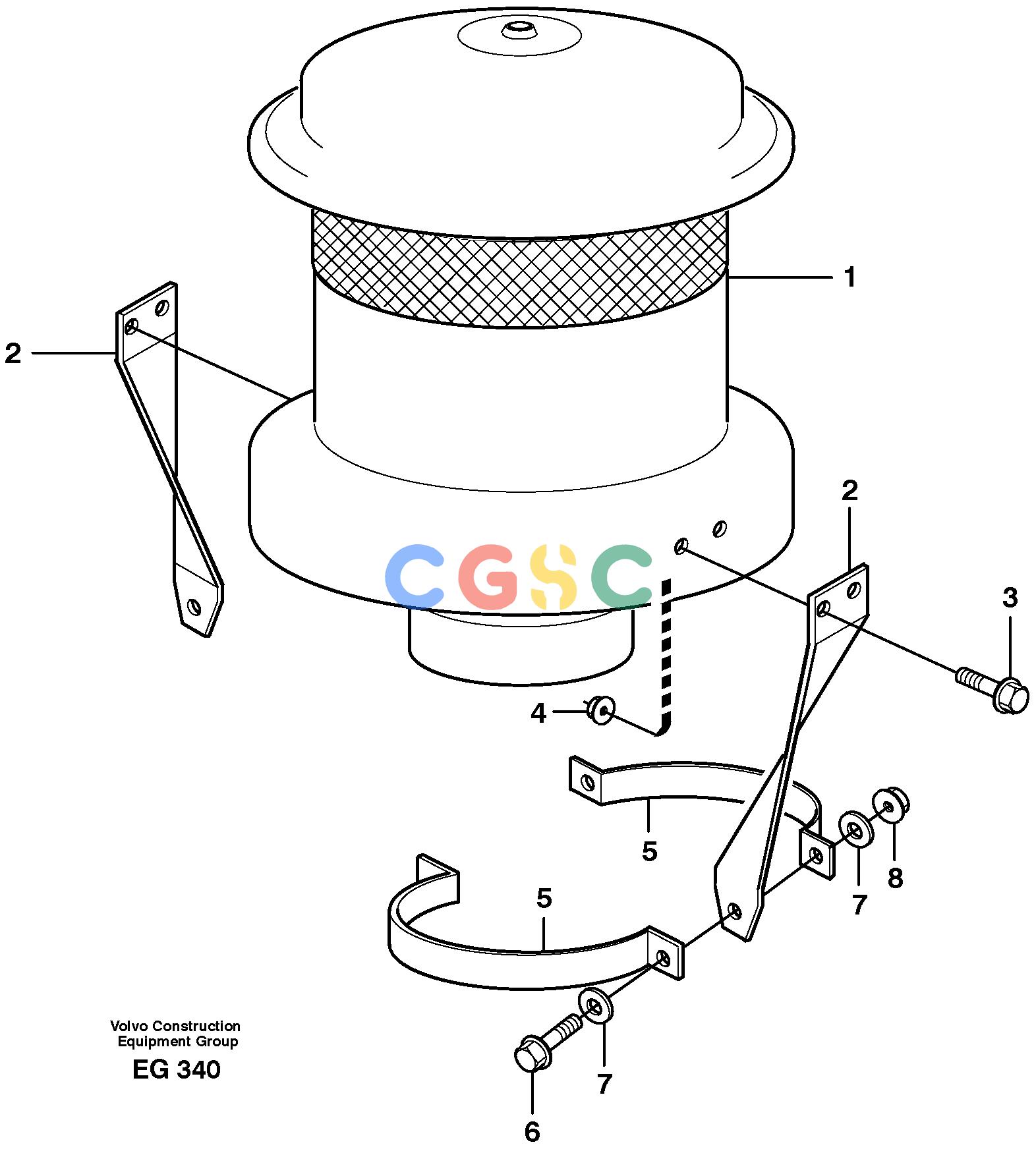 沃尔沃零件查询L180D Air filter.None NoneNone93499Autodata Volvo online