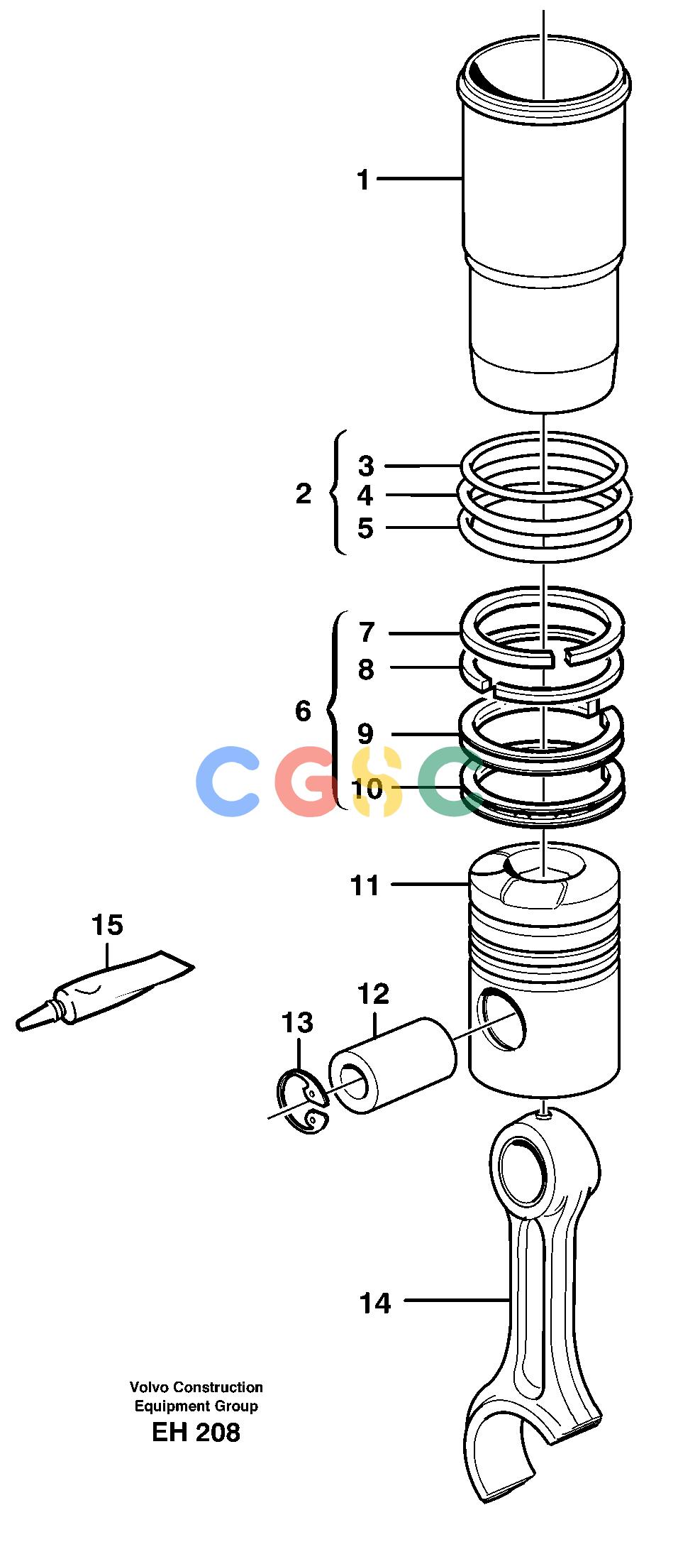 沃尔沃零件查询L180D Cylinder liner and pistonHIGH-LIFT NoneNoneNoneAutodata Volvo online