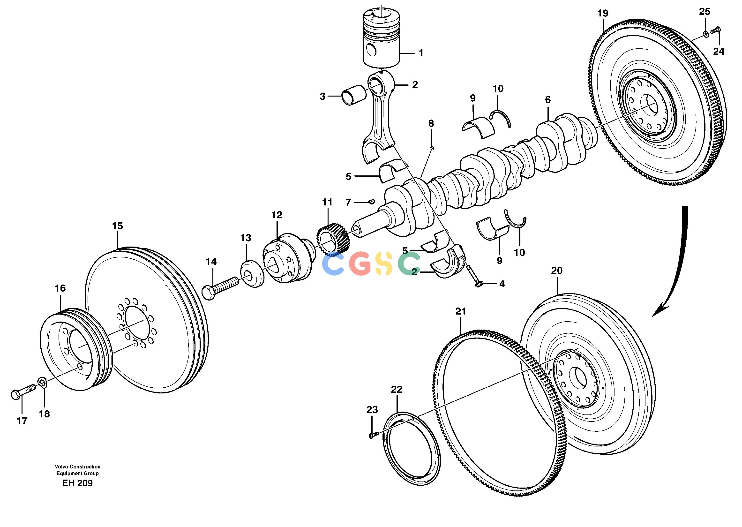 沃尔沃零件查询L180D Crankshaft and related partsHIGH-LIFT.-.NoneNoneNoneAutodata Volvo online