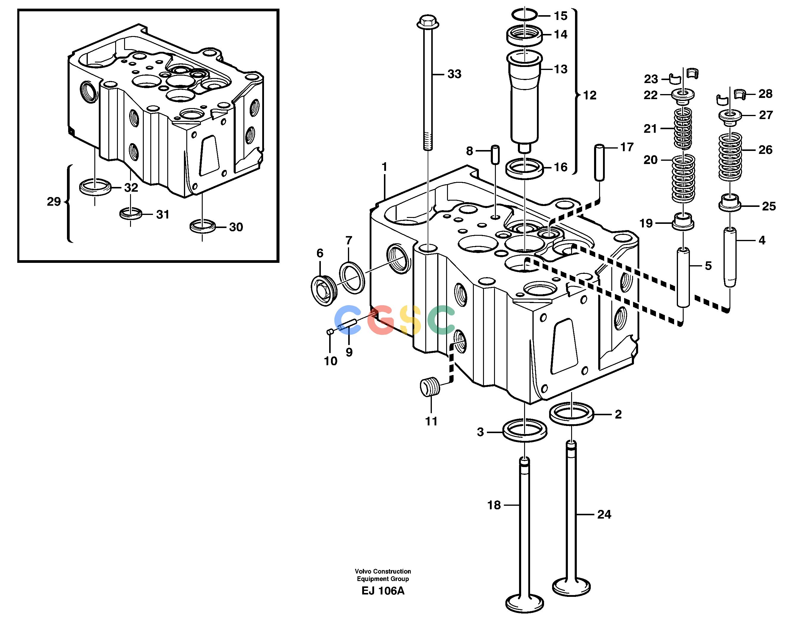 沃尔沃零件查询L330D Cylinder headNone NoneNoneNoneAutodata Volvo online