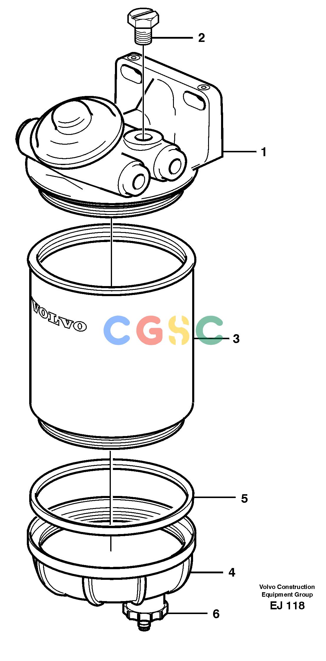 沃尔沃零件查询L330D Water separatorNone NoneNoneNoneAutodata Volvo online