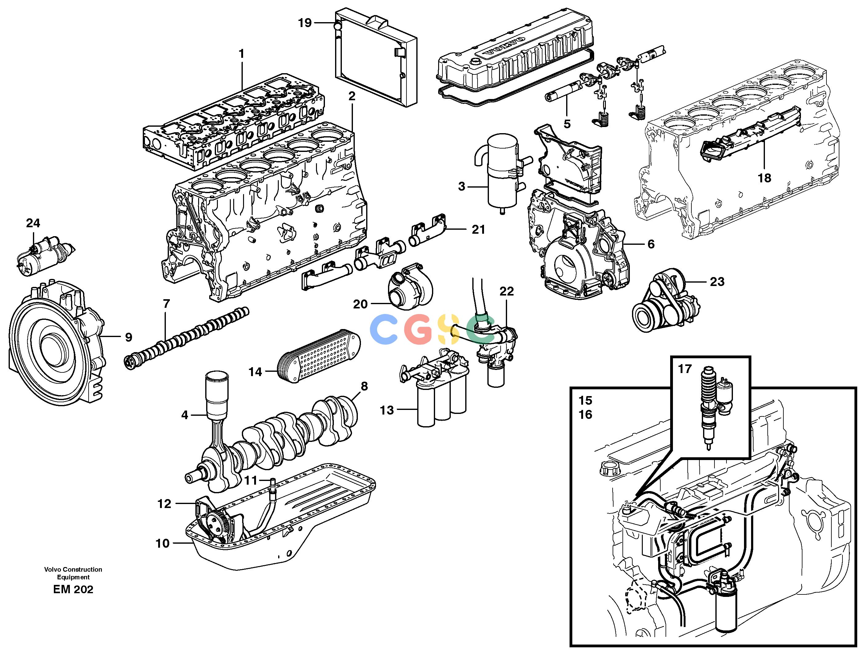 沃尔沃零件查询L180E EngineS/N 5004 - 7398 S/N 62501 - 62543 USA8188170-8188772VOE8188170NoneAutodata Volvo online