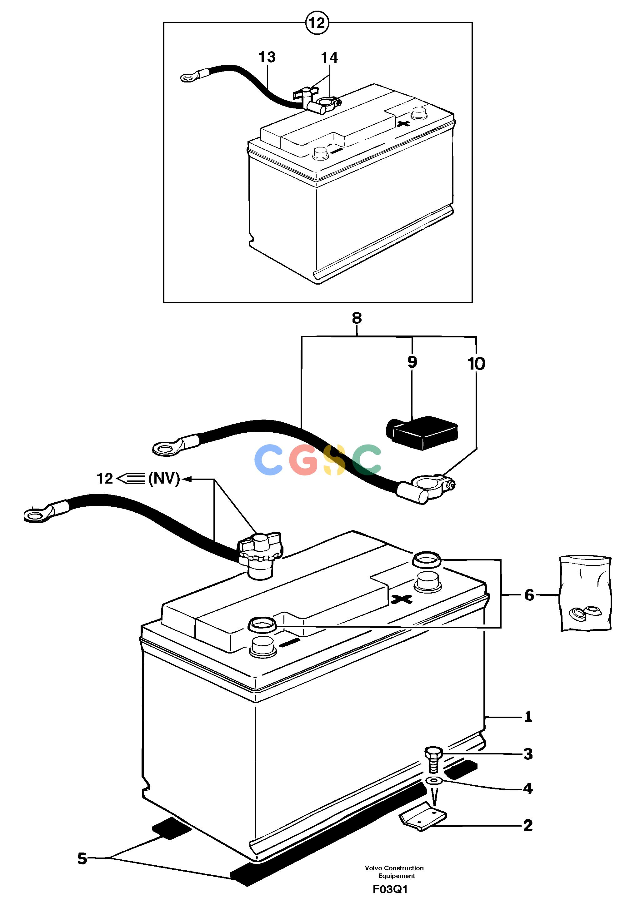 沃尔沃零件查询EC14 Battery installationTYPE 246, 271246.21501-271.10151NoneNoneNoneAutodata Volvo online