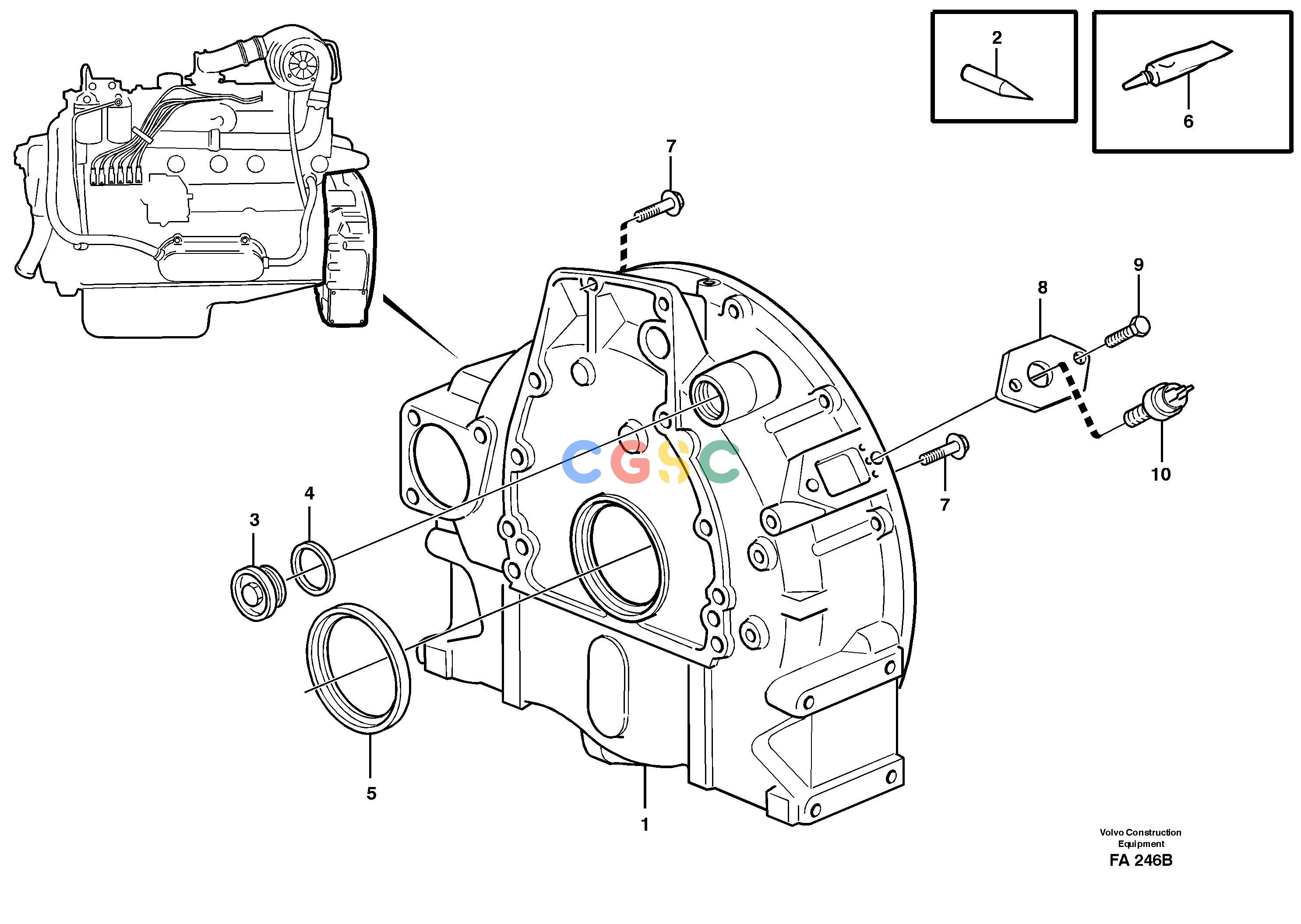 沃尔沃零件查询EC230B ÅKERMAN Flywheel housingÅKERMAN EC230B NoneNoneNoneAutodata Volvo online