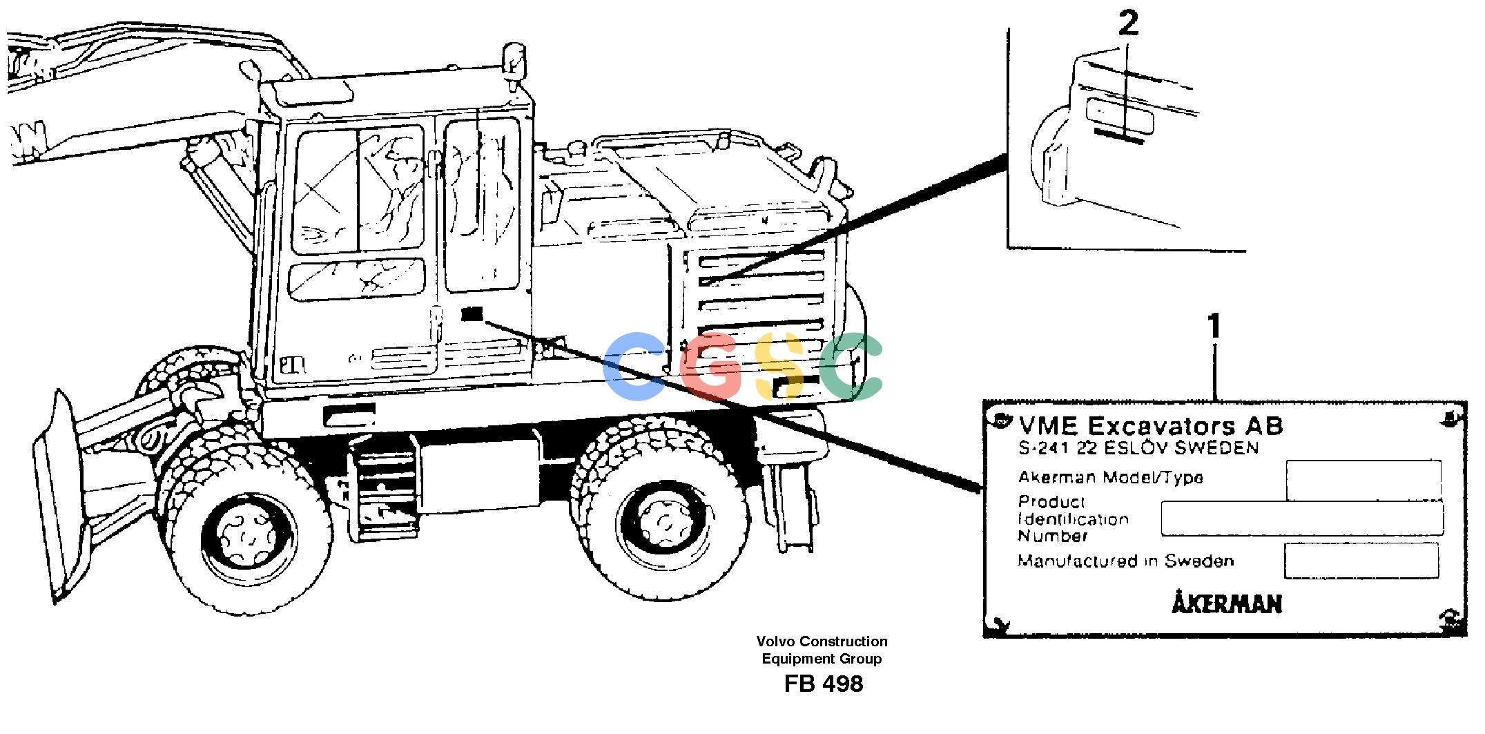 沃尔沃零件查询EW230B ÅKERMAN Product identification plateÅKERMAN EW230B NoneNoneNoneAutodata Volvo online