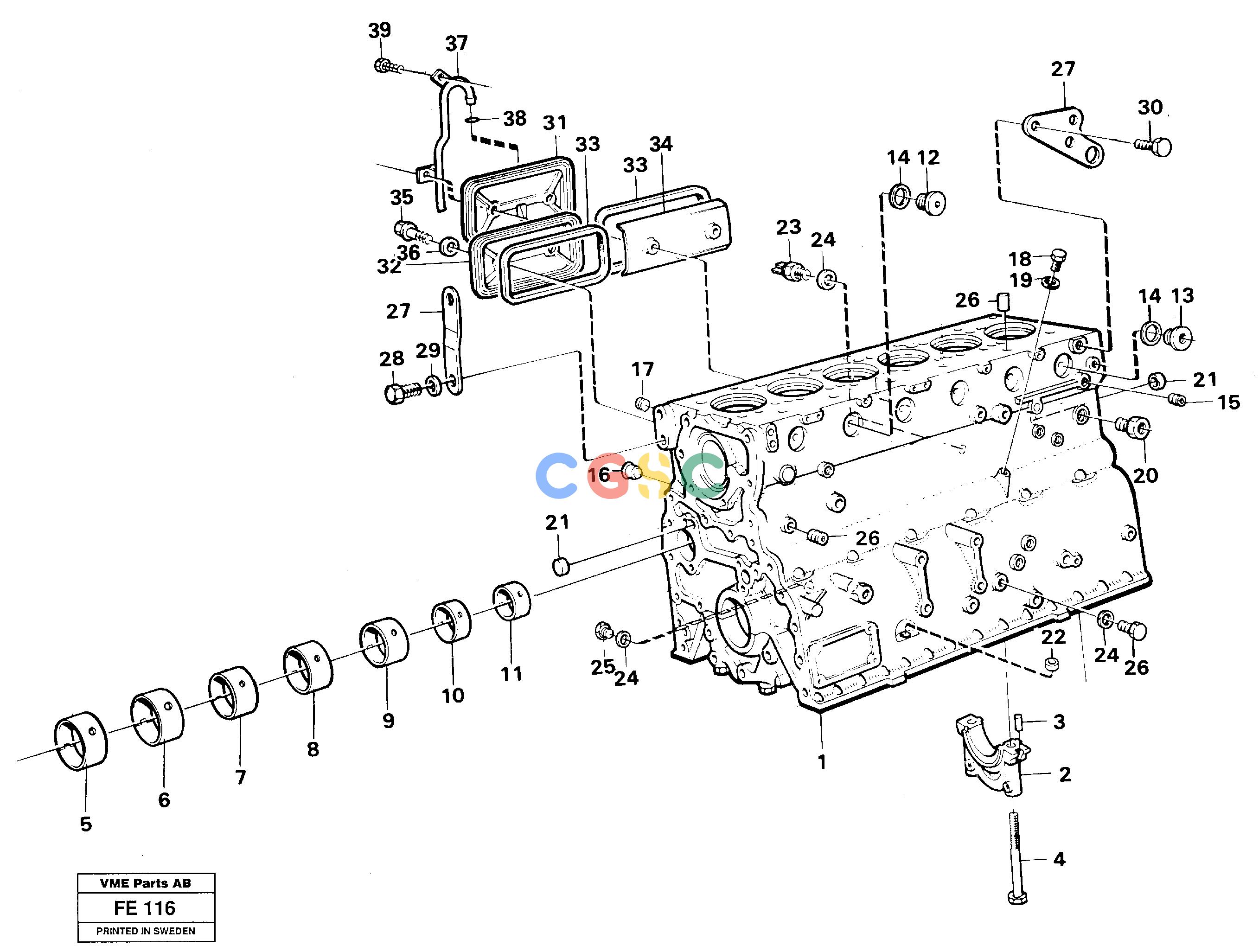 沃尔沃零件查询EC620 ÅKERMAN Cylinder blockÅKERMAN EC620 SER NO - 445 NoneNoneNoneAutodata Volvo online