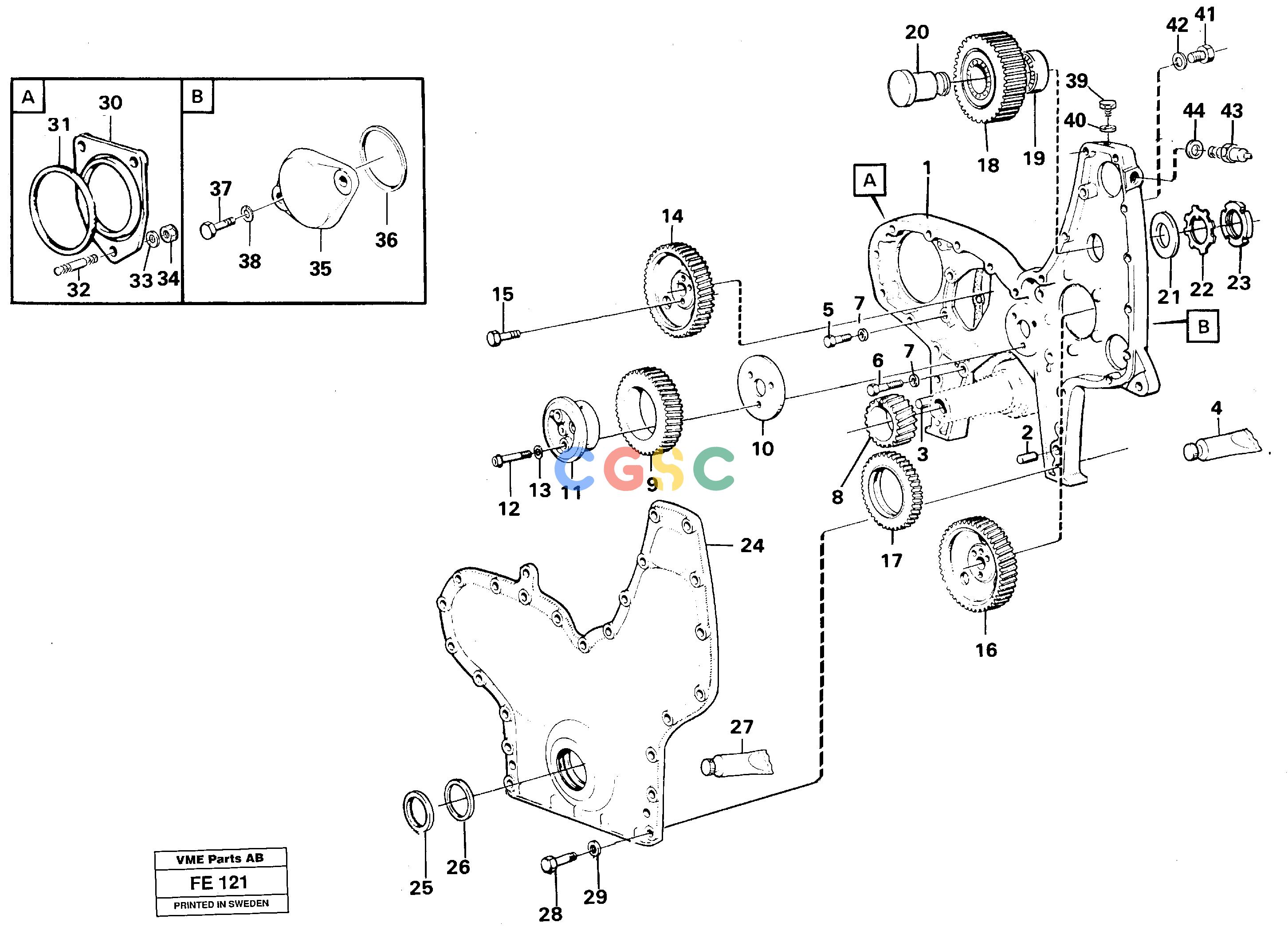 沃尔沃零件查询EC620 ÅKERMAN Timing gear casingÅKERMAN EC620 SER NO - 445 NoneNoneNoneAutodata Volvo online