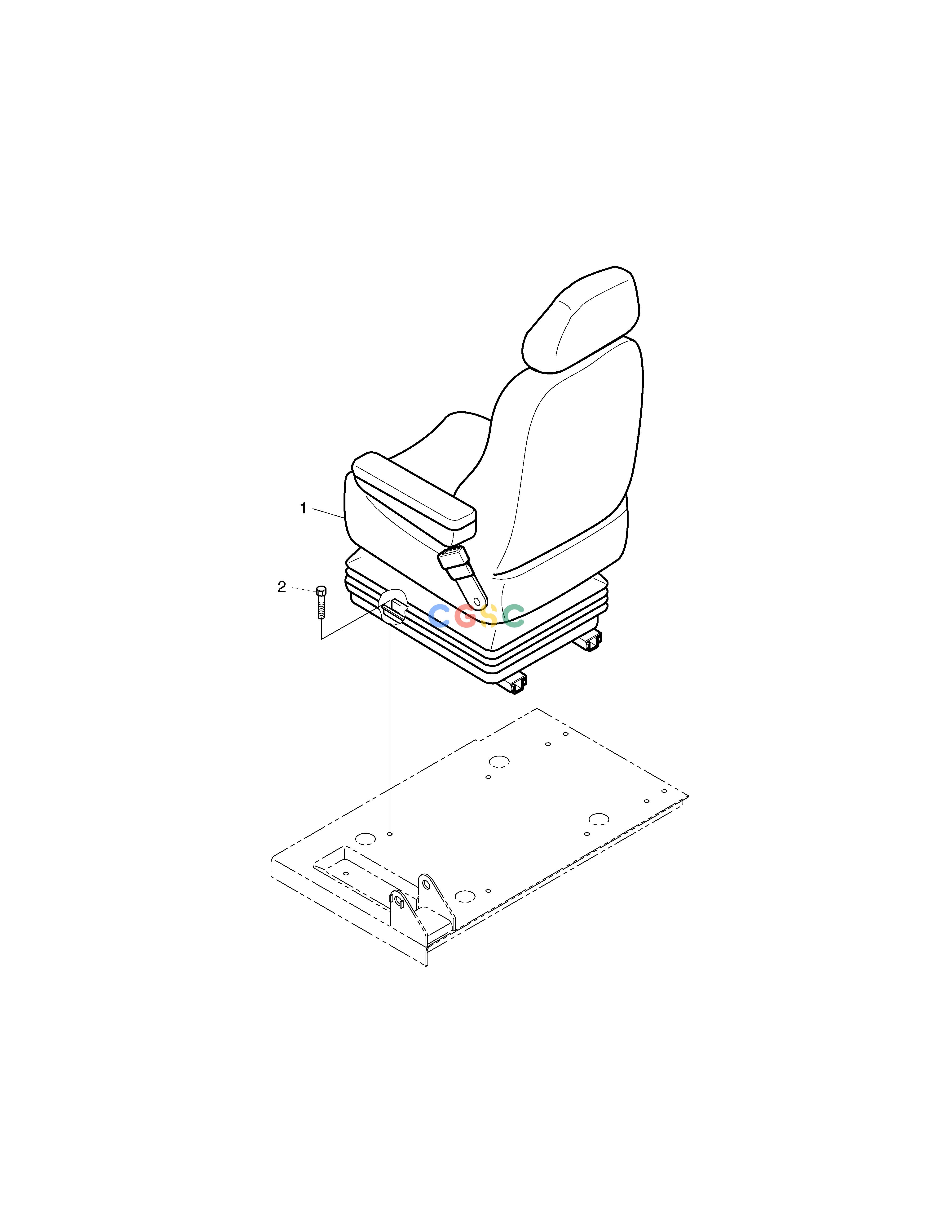 斗山零件查询SEAT ASS'Y-EUROPE & U.S.A SOLAR 250LC-V Doosan parts catalog online