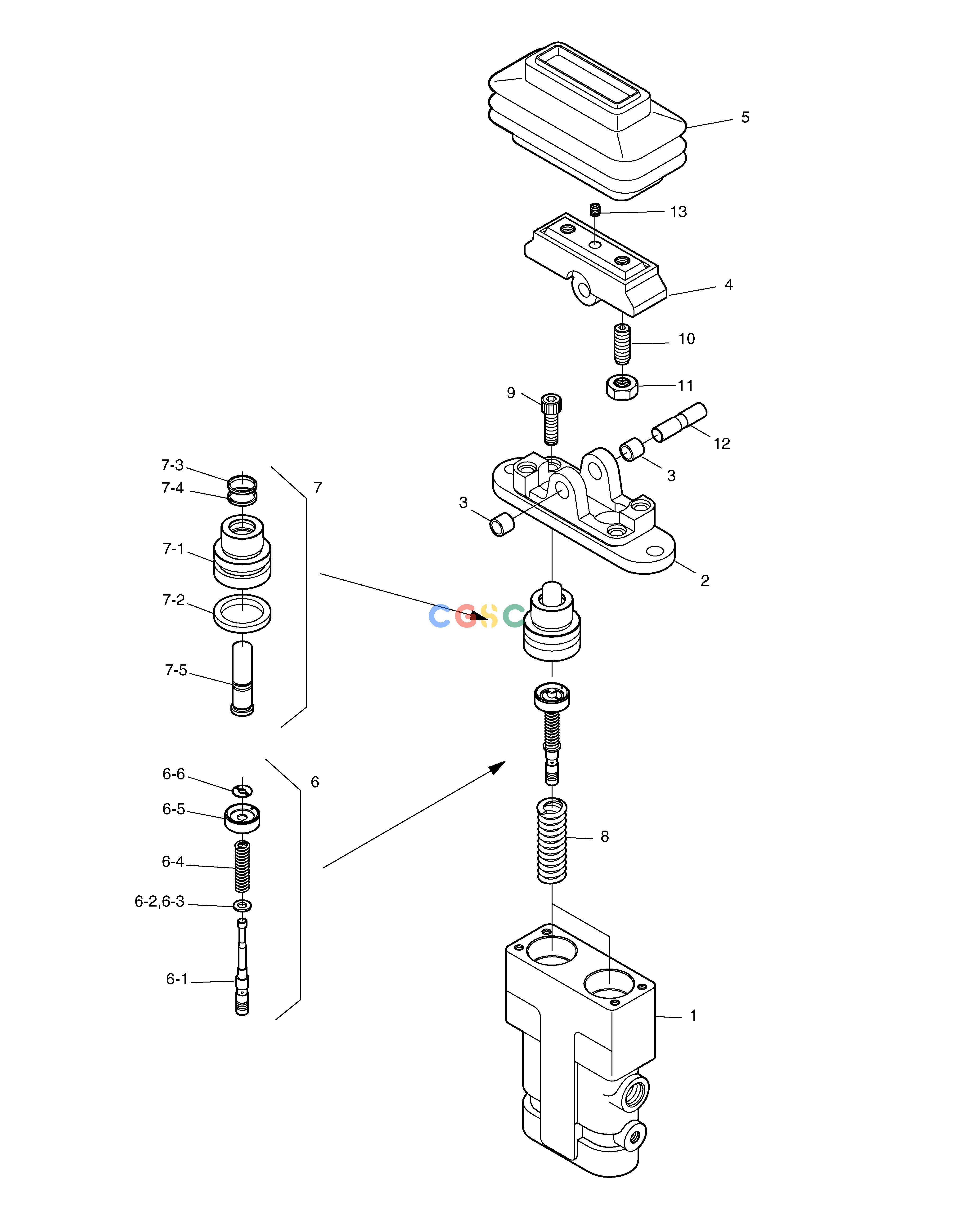 斗山零件查询PEDAL VALVE-BREAKER SOLAR 250LC-V Doosan parts catalog online