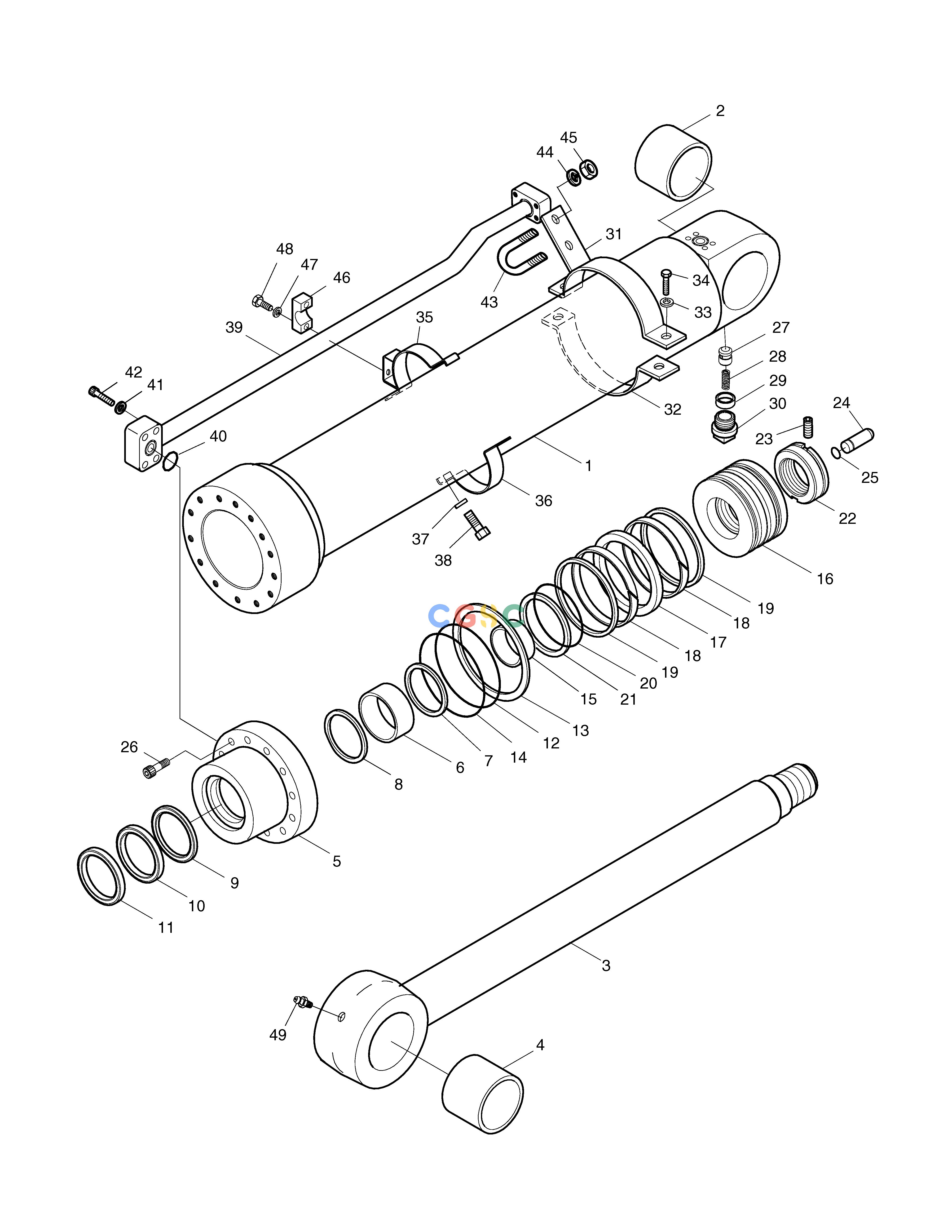 斗山零件查询ARM CYLINDER SOLAR 250LC-V Doosan parts catalog online
