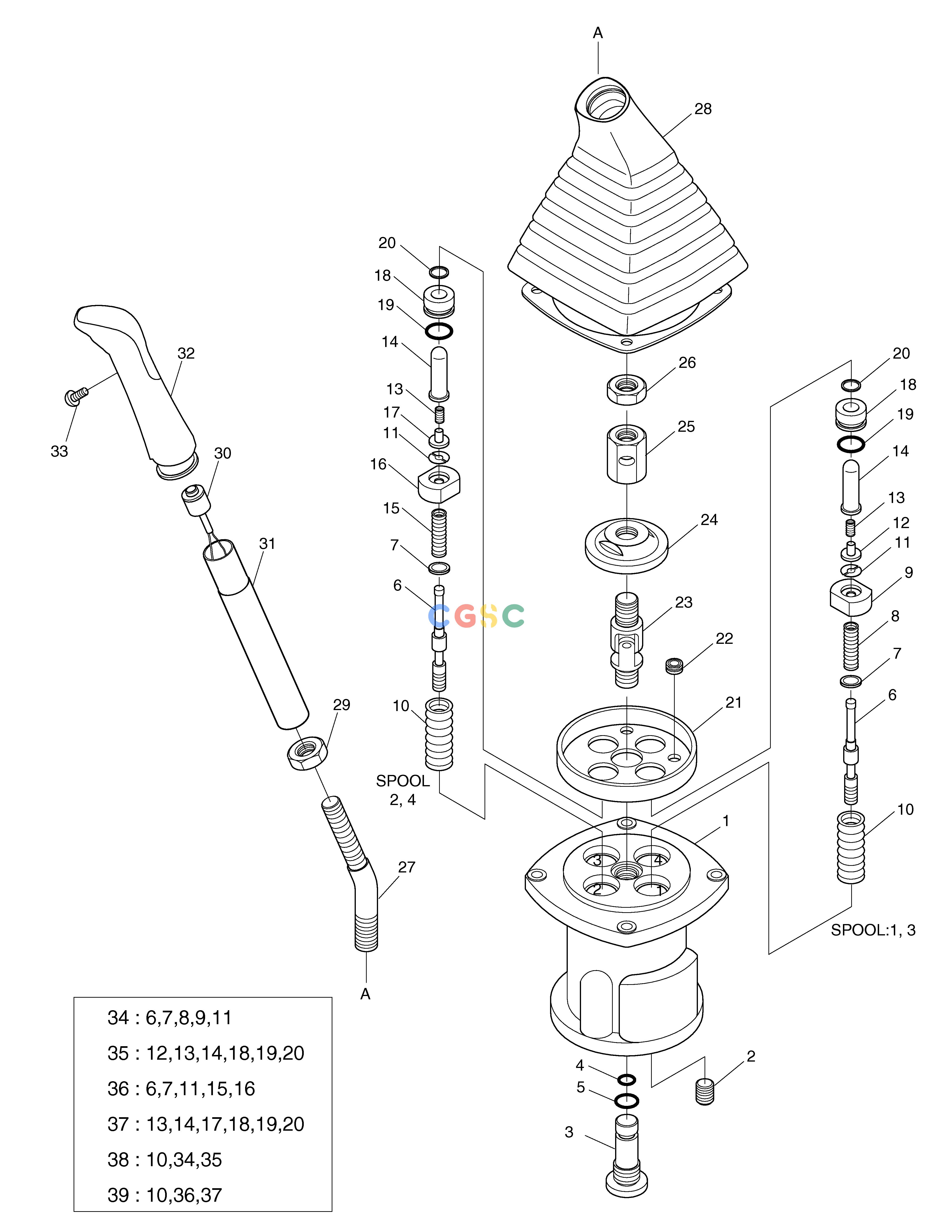 斗山零件查询REMOTE CONTROL VALVE(1) SOLAR 170LC-V Doosan parts catalog online