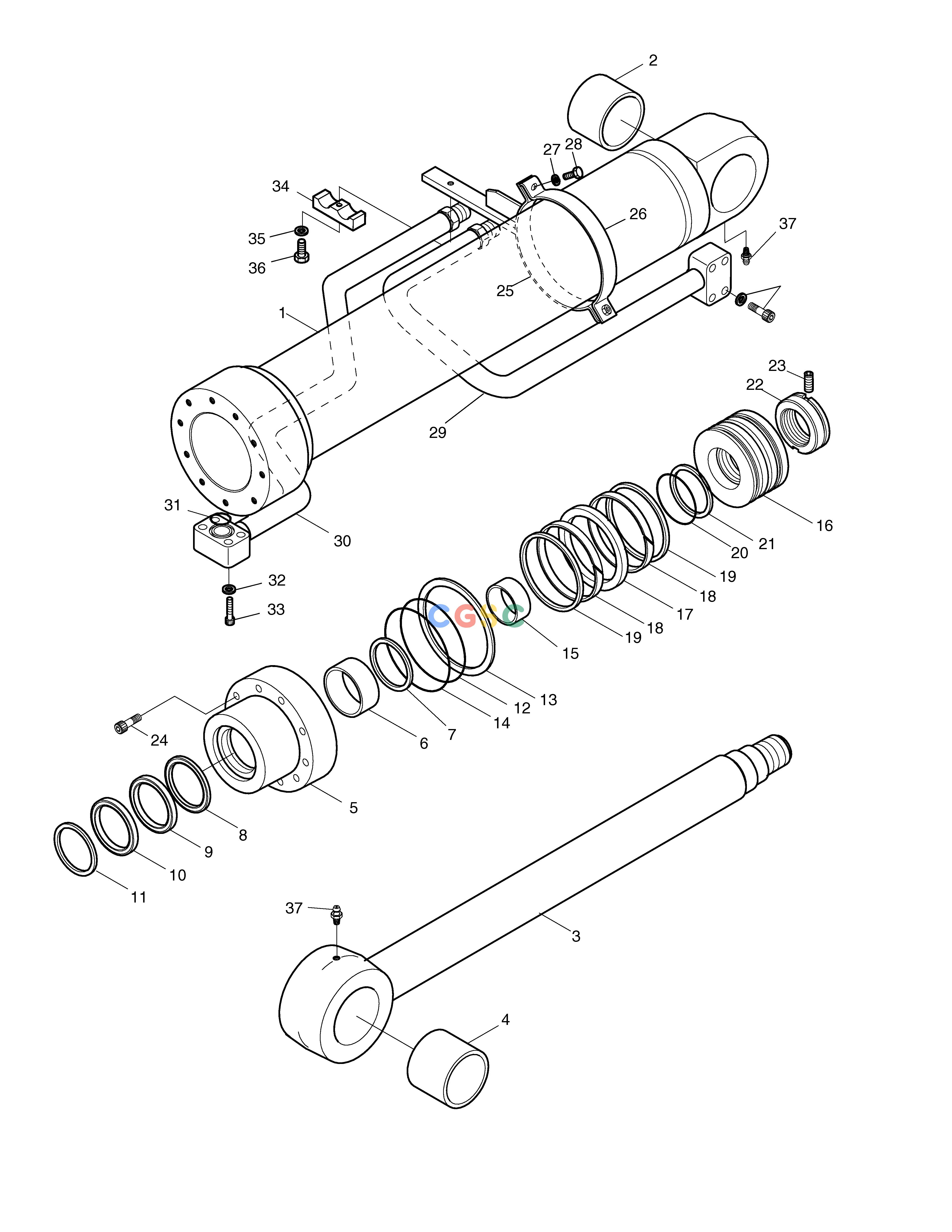 斗山零件查询BOOM CYLINDER(L.H)-LOCK VALVE SOLAR 170LC-V Doosan parts catalog online
