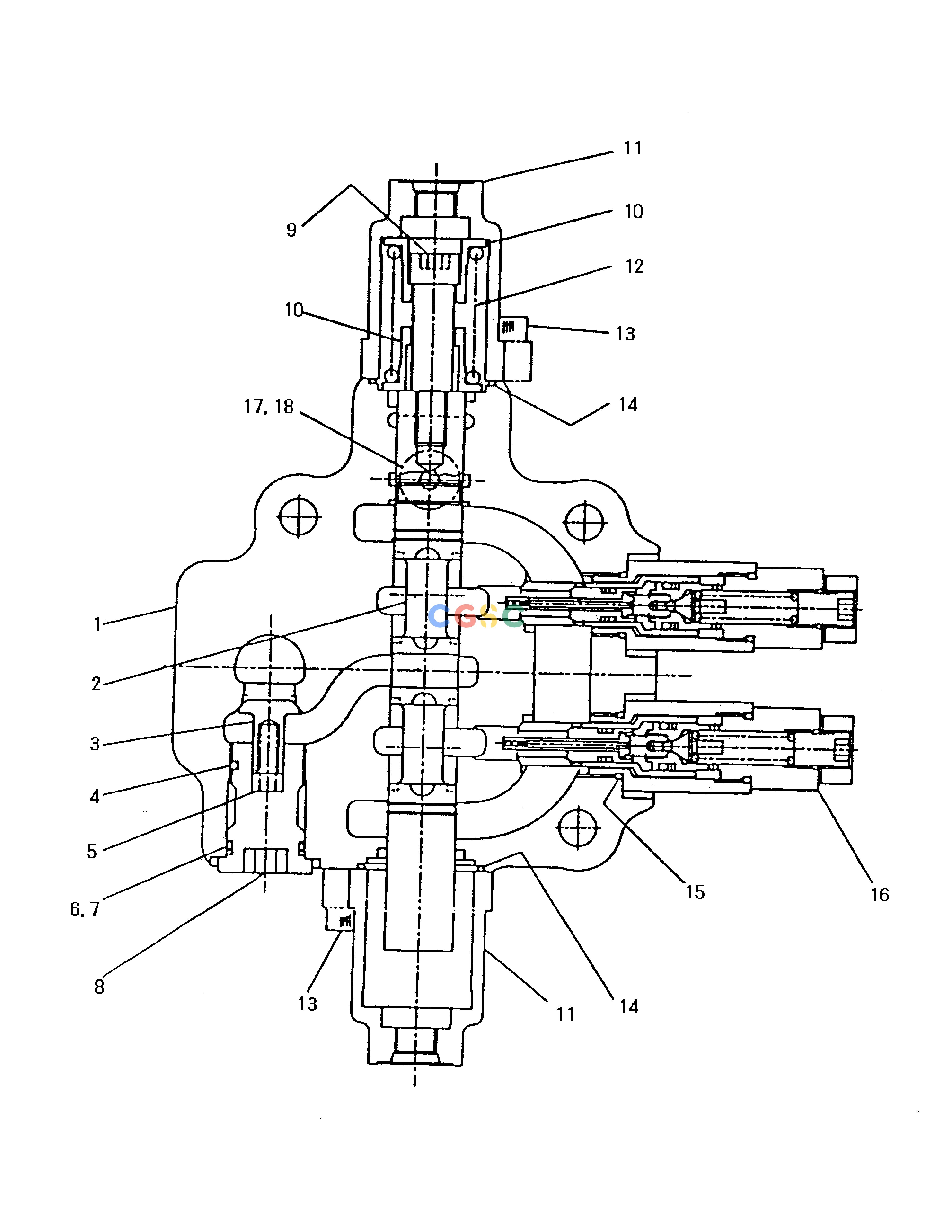 斗山零件查询CONTROL VALVE-ARTI.BOOM SOLAR 170LC-V Doosan parts catalog online