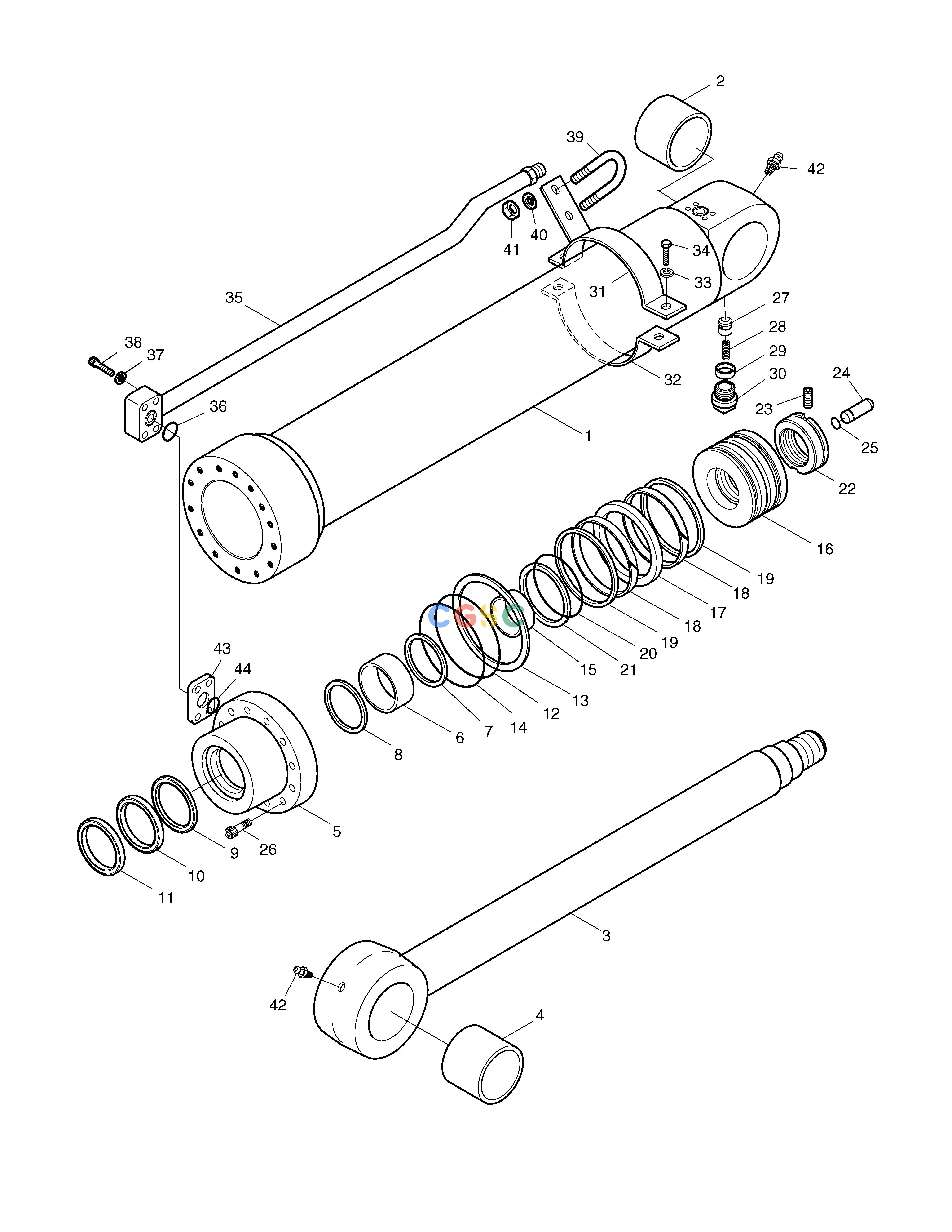 斗山零件查询ARM CYLINDER-ARTI.BOOM SOLAR 170LC-V Doosan parts catalog online