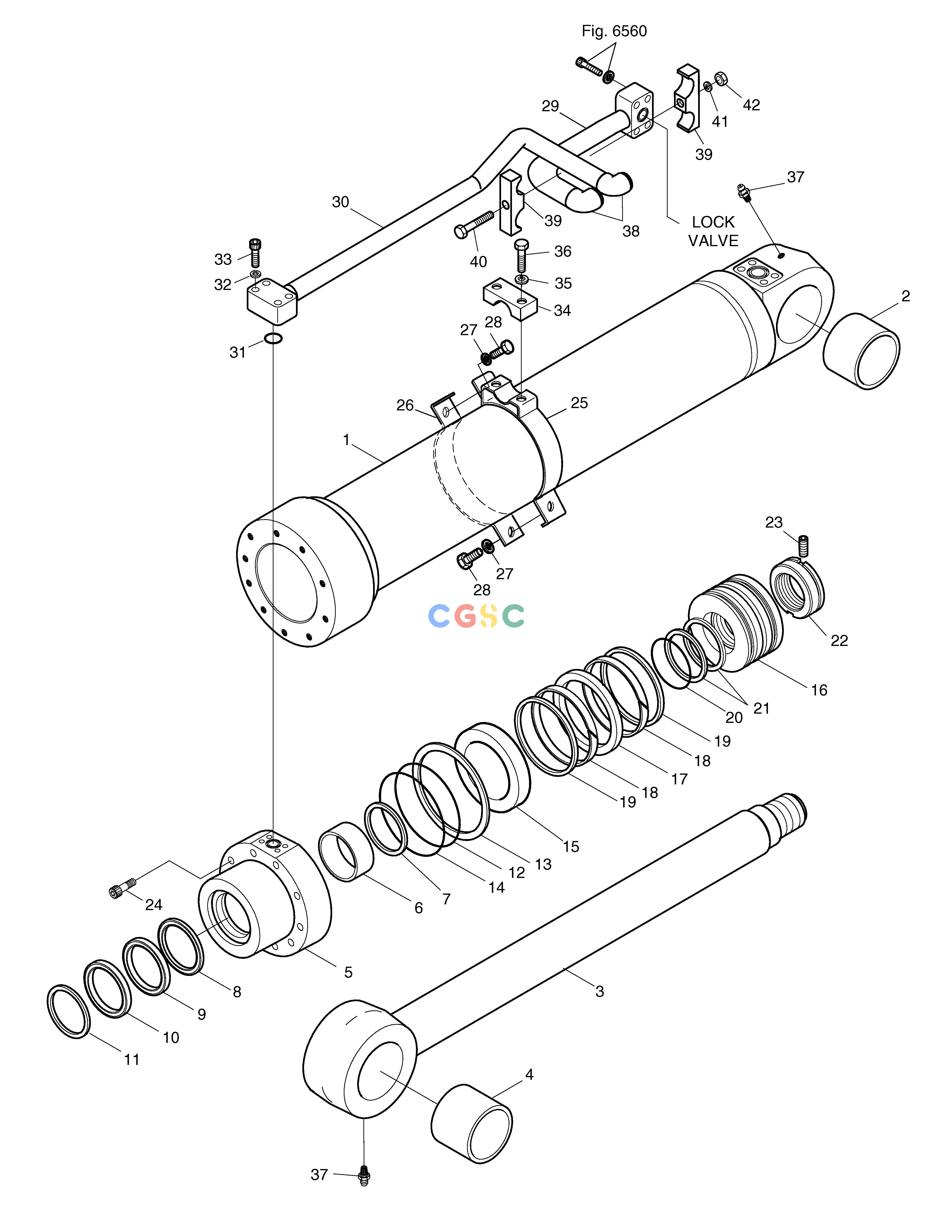 斗山零件查询BOOM CYLINDER(LH)-L/V FOR ARTI.BOOM SOLAR 170LC-V Doosan parts catalog online