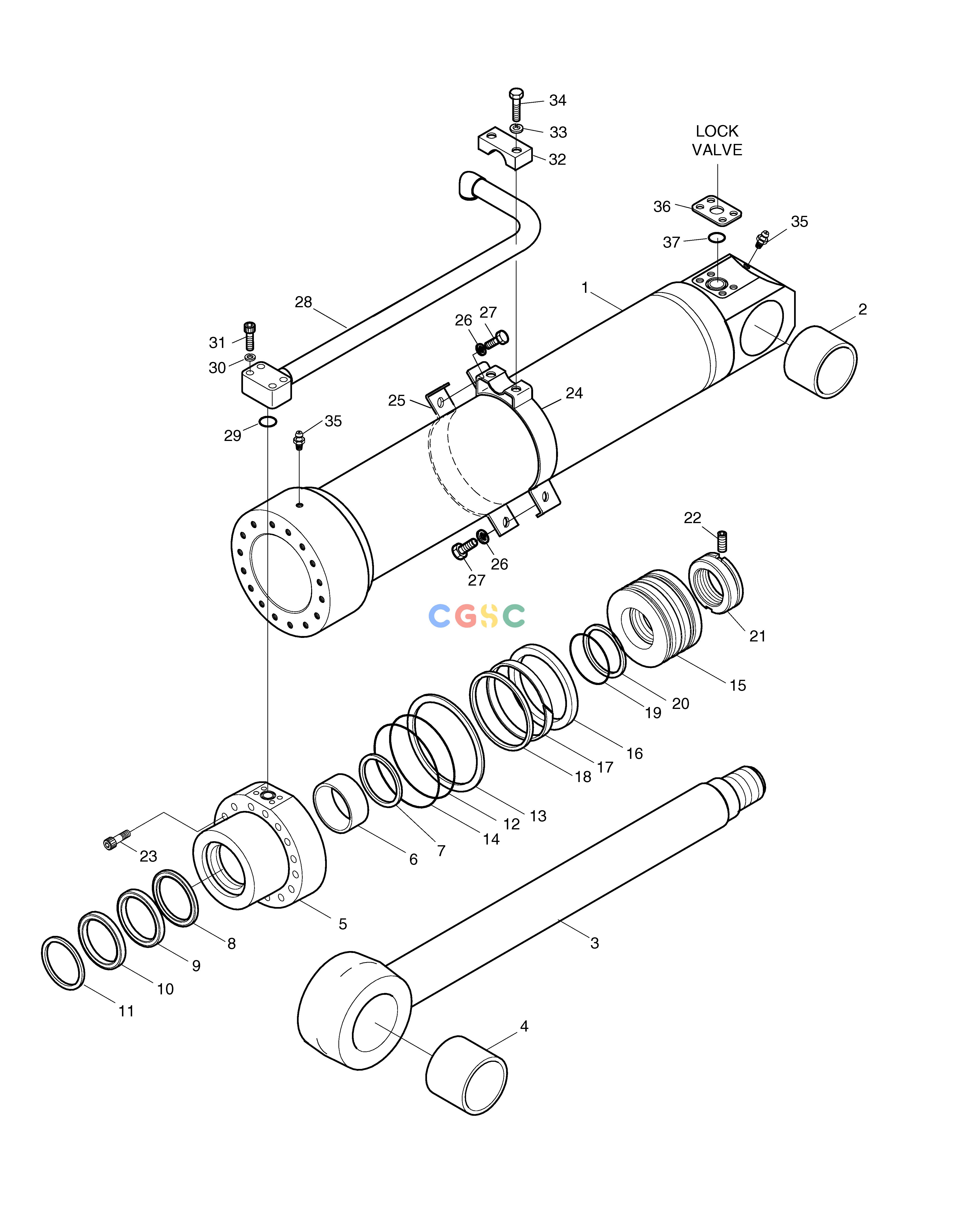 斗山零件查询ARTI.BOOM CYLINDER-LOCK VALVE SOLAR 170LC-V Doosan parts catalog online