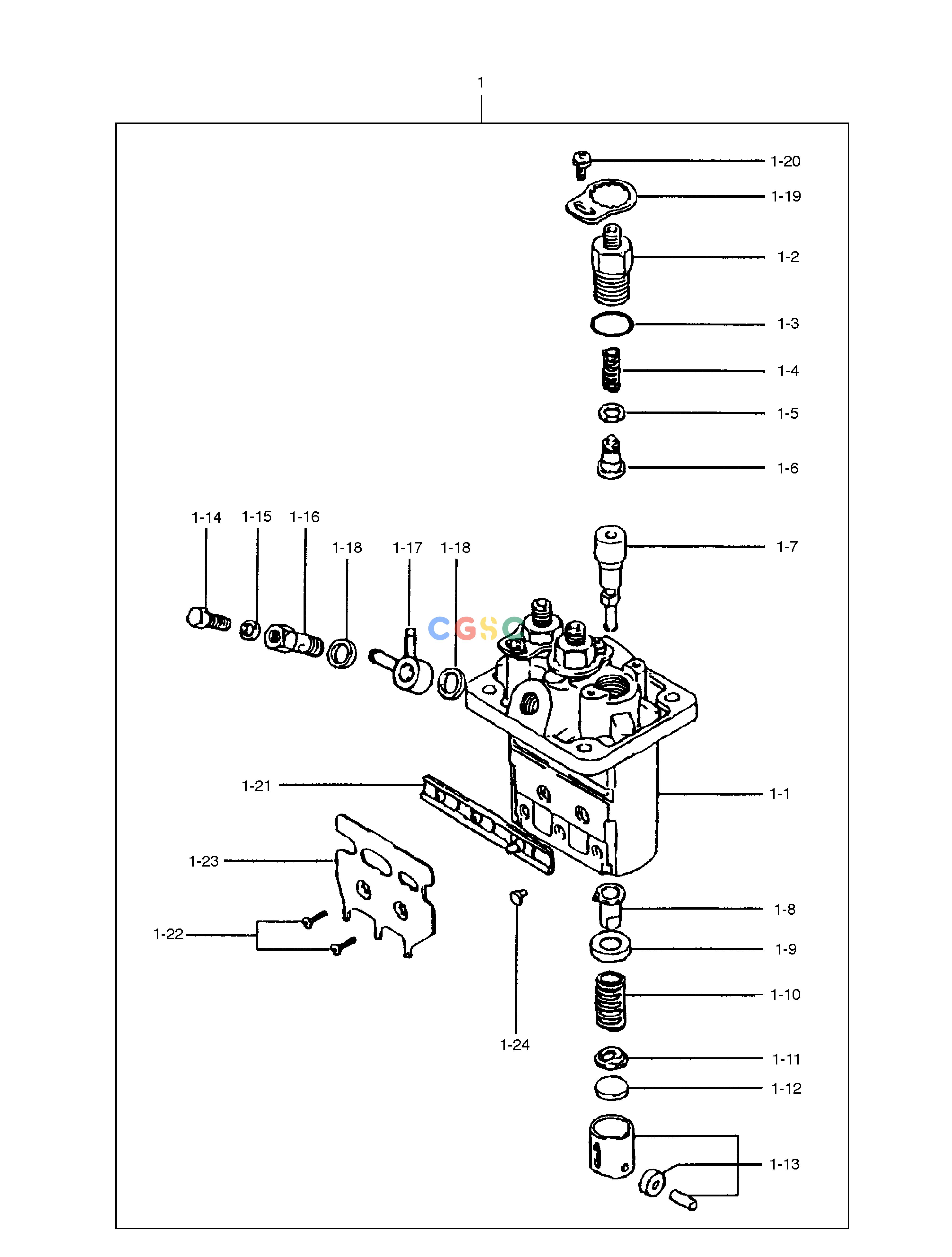 斗山零件查询FUEL INJECTION PUMP SOLAR 015PLUS (S/N 20001~) Doosan parts catalog online