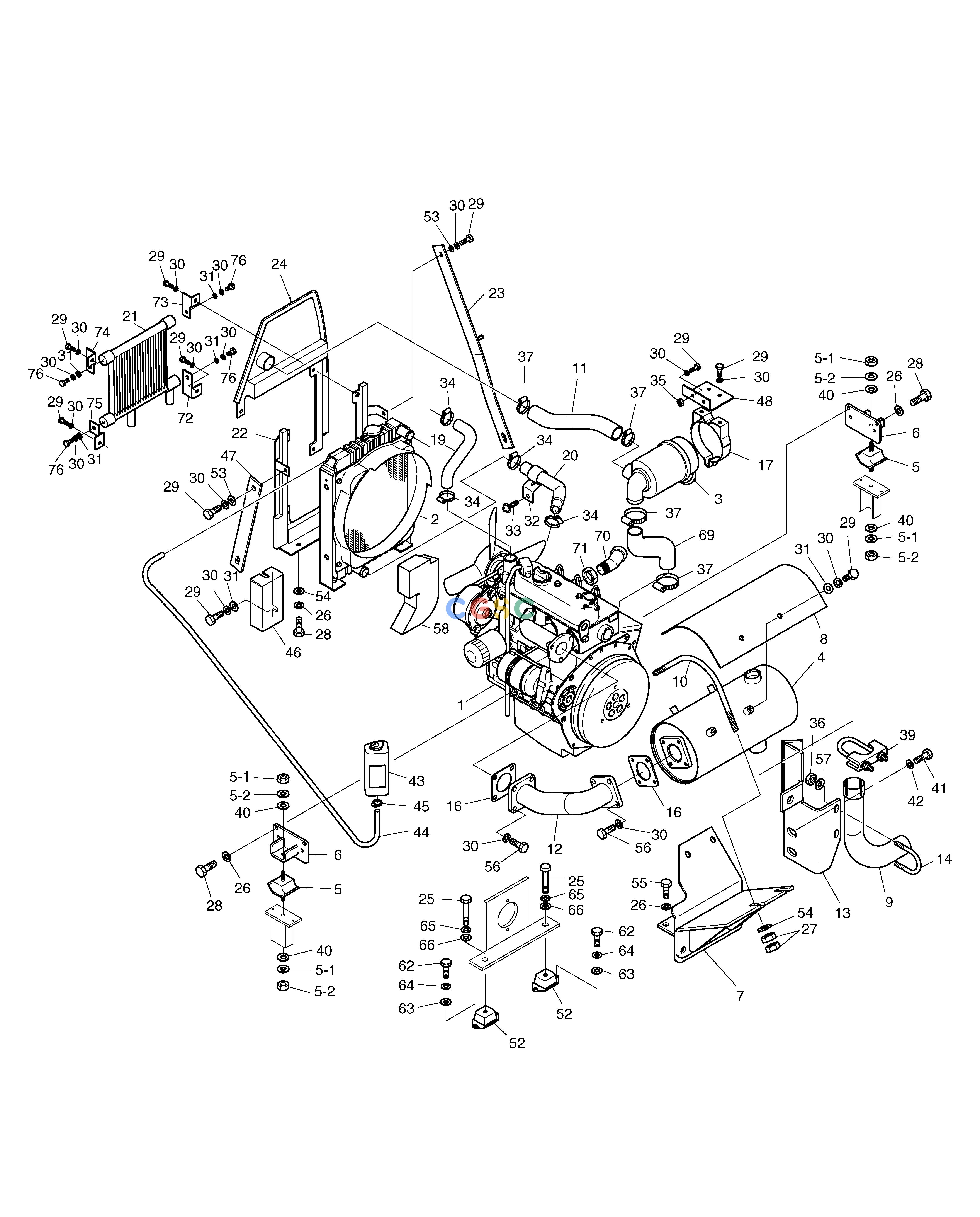 斗山零件查询ENGINE MOUNTING SOLAR 015PLUS (S/N 20001~) Doosan parts catalog online