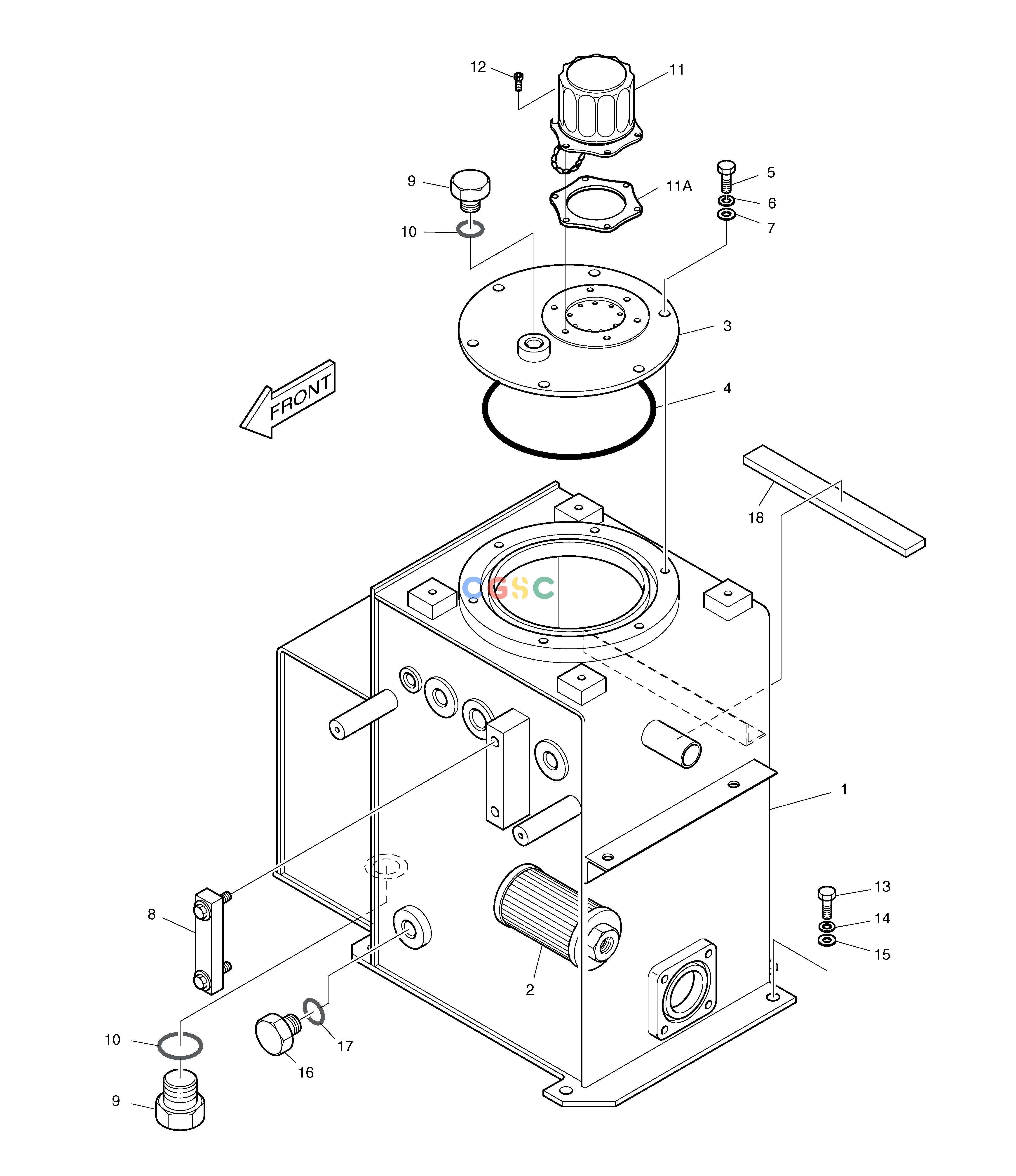 斗山零件查询OIL TANK SOLAR 015PLUS (S/N 20001~) Doosan parts catalog online