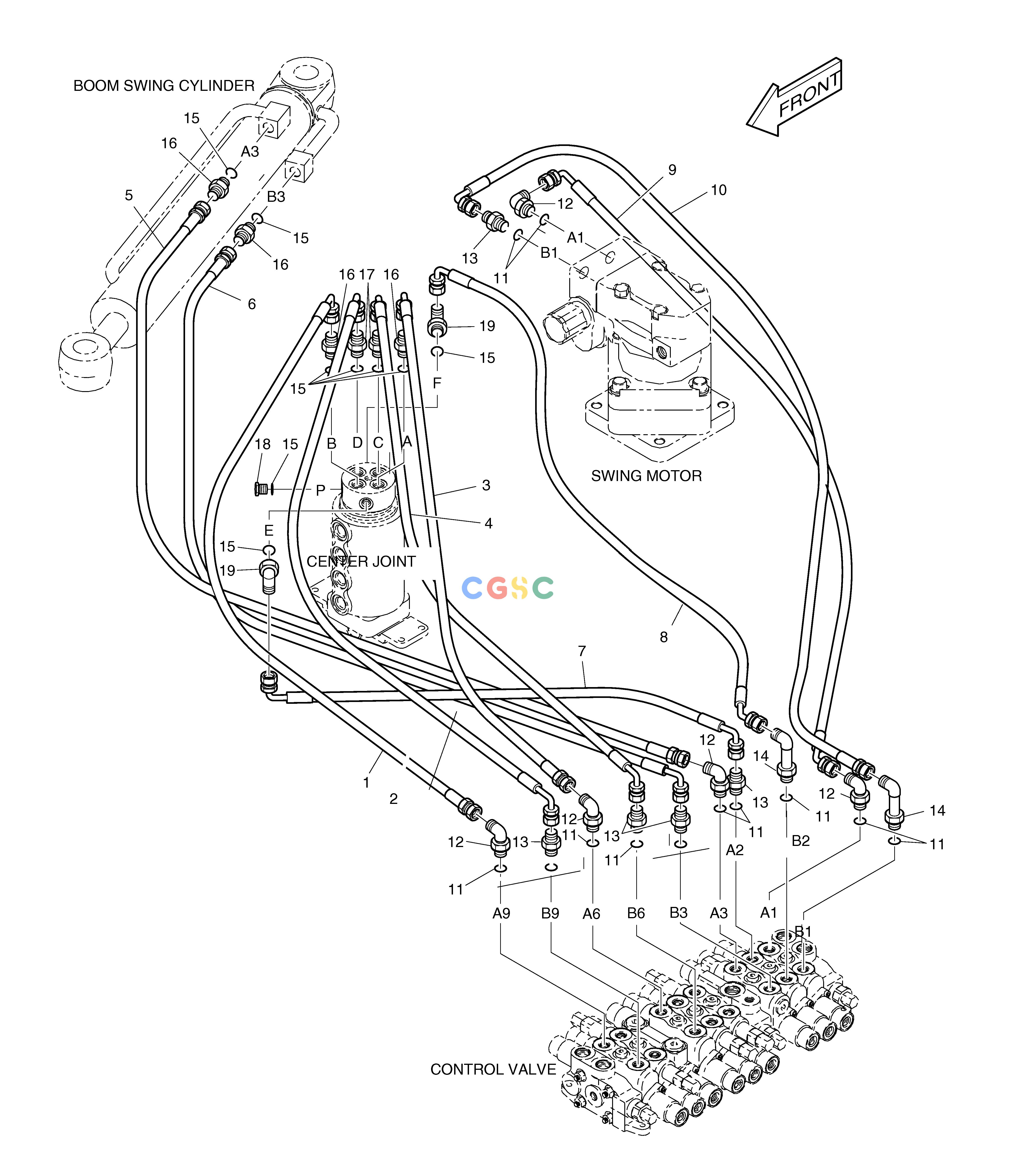斗山零件查询MAIN PIPING(3) SOLAR 015PLUS (S/N 20001~) Doosan parts catalog online