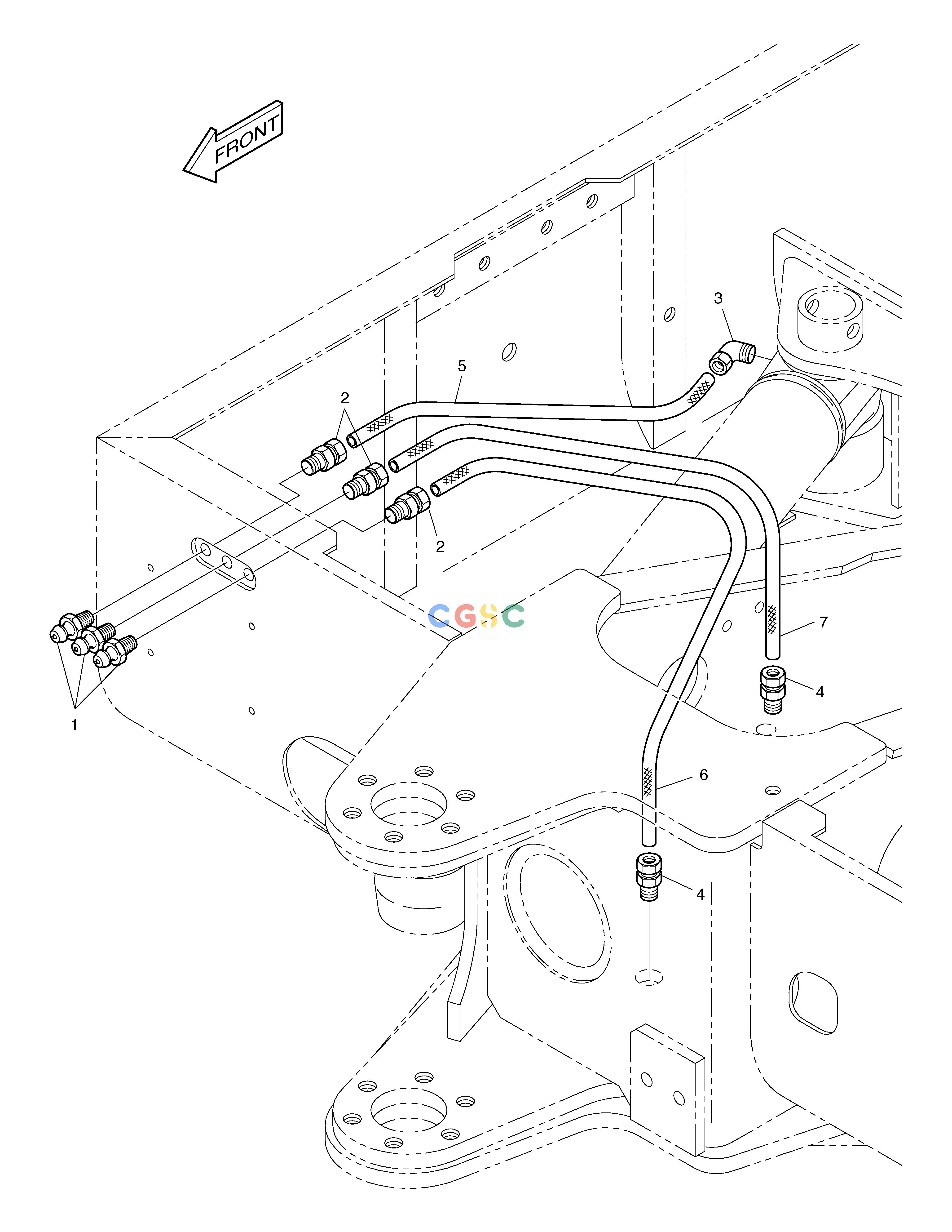 斗山零件查询GREASE PIPING SOLAR 015PLUS (S/N 20001~) Doosan parts catalog online