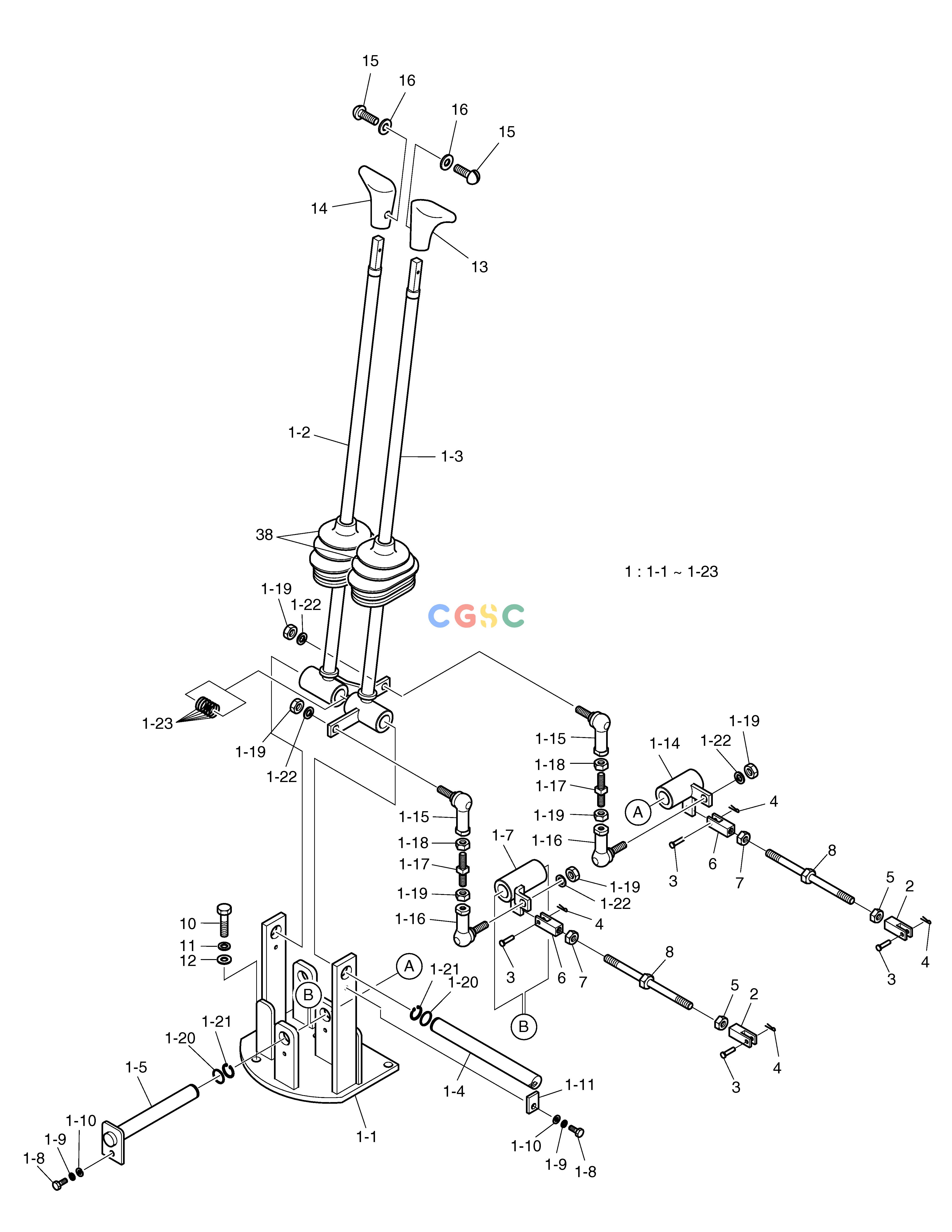 斗山零件查询LEVER-TRAVEL SOLAR 015PLUS (S/N 20001~) Doosan parts catalog online