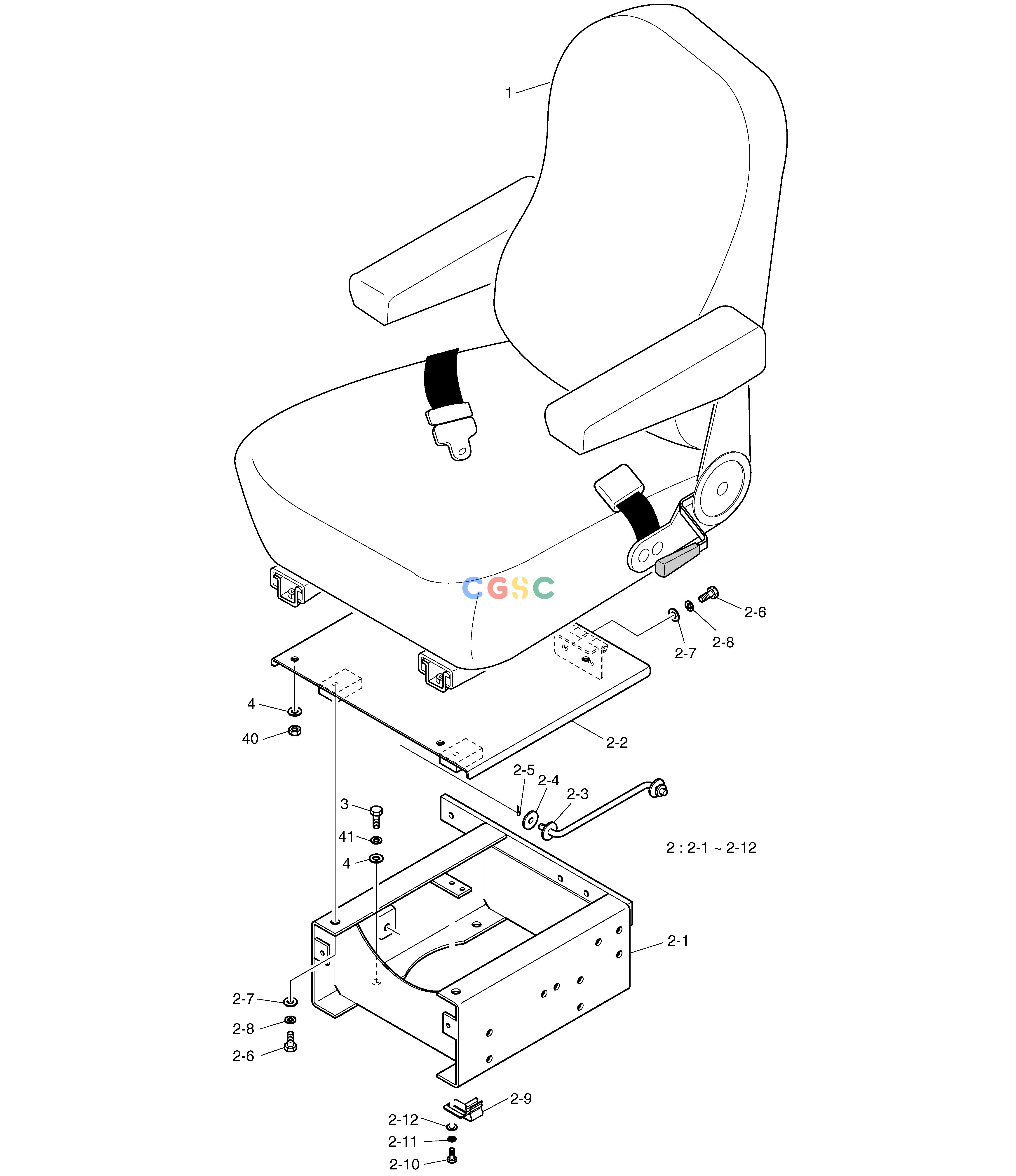 斗山零件查询SEAT SOLAR 015PLUS (S/N 20001~) Doosan parts catalog online