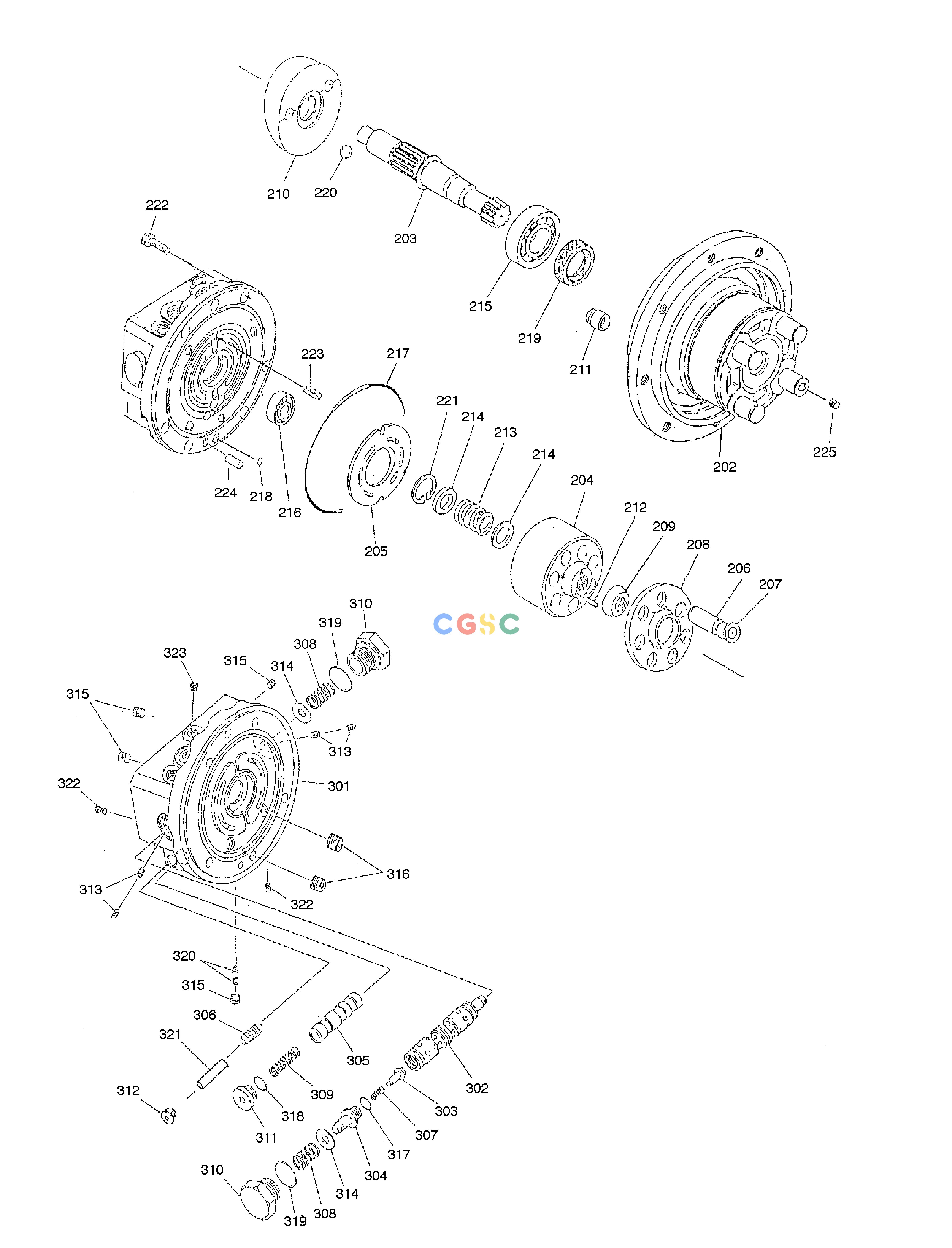 斗山零件查询TRAVEL MOTOR SOLAR 015PLUS (S/N 20001~) Doosan parts catalog online