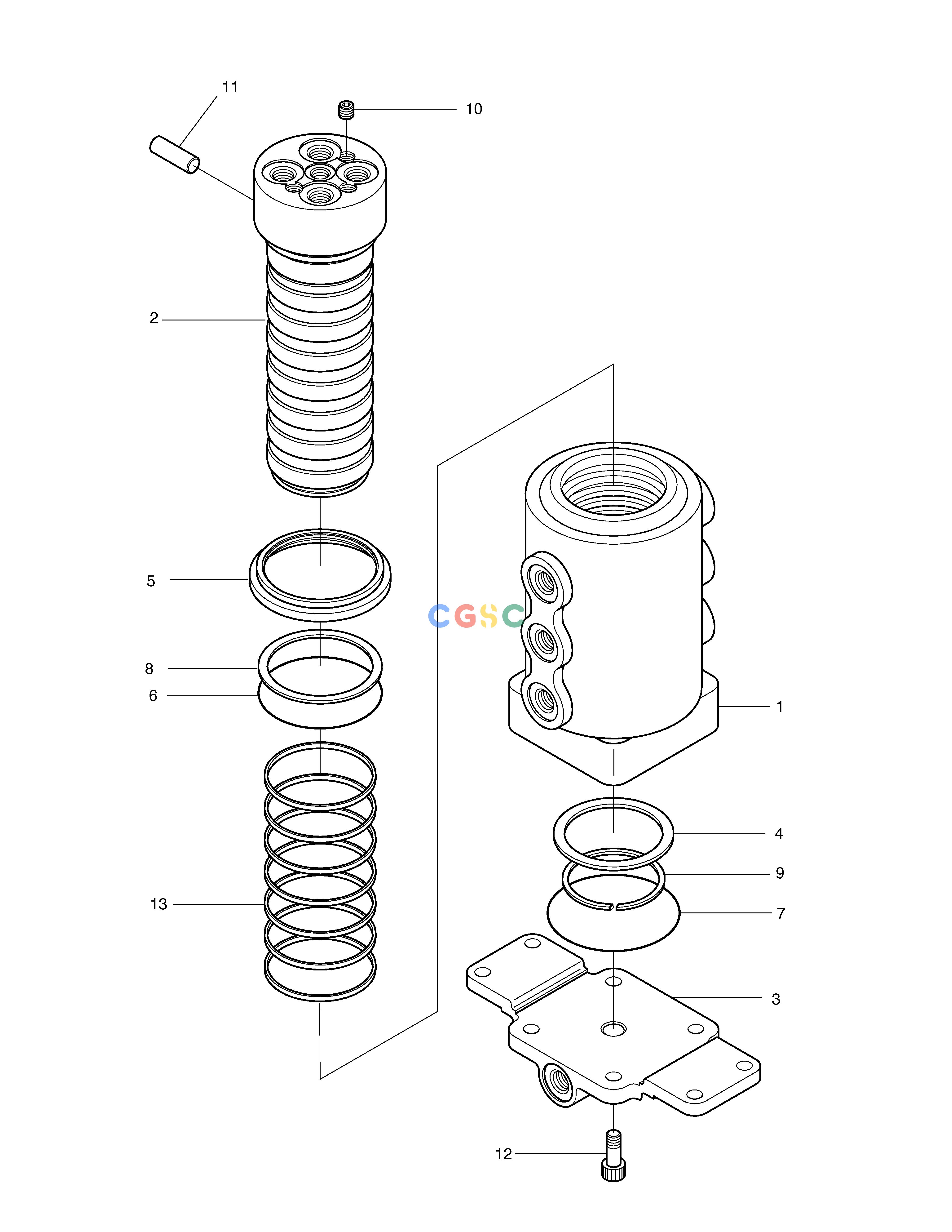 斗山零件查询CENTER JOINT SOLAR 015PLUS (S/N 20001~) Doosan parts catalog online