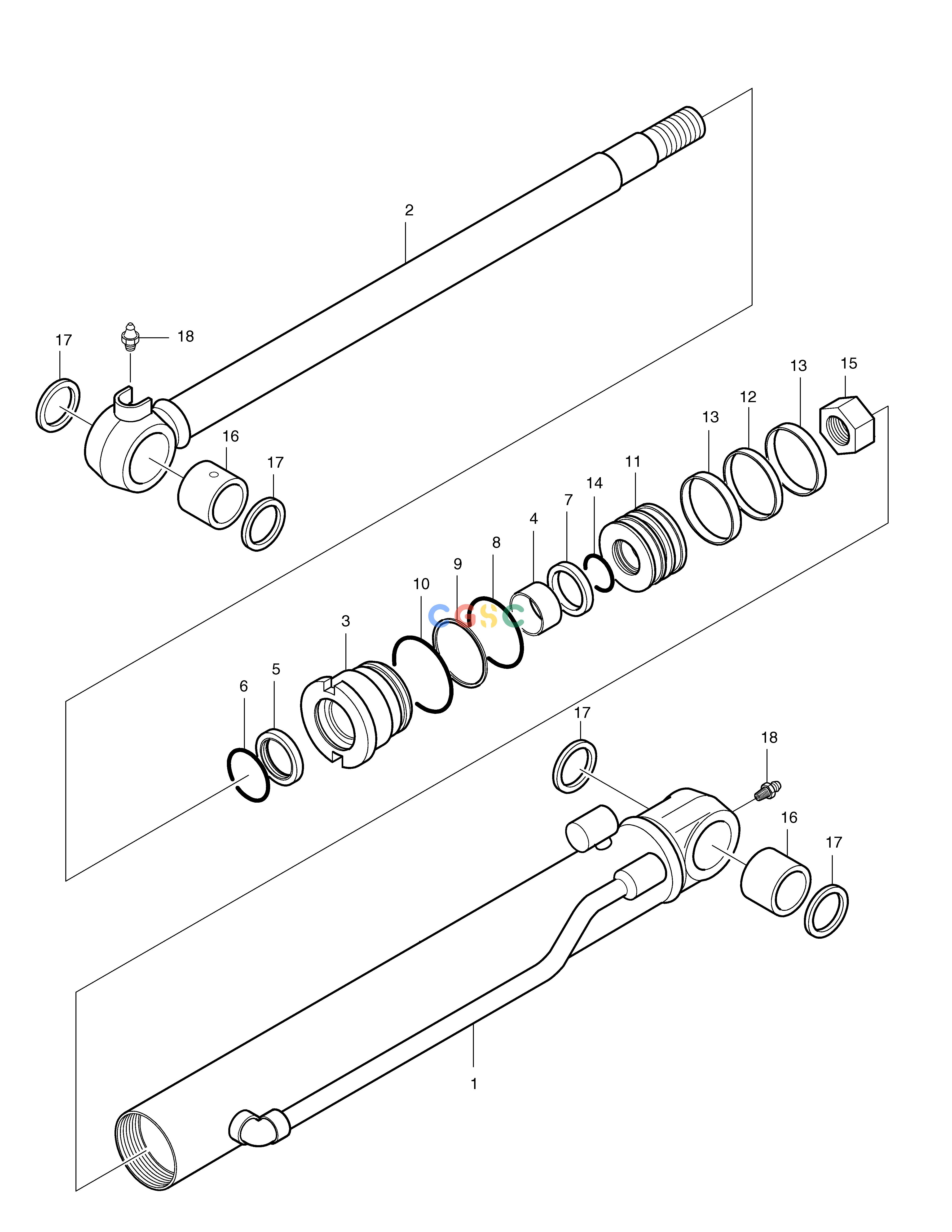 斗山零件查询ARM CYLINDER SOLAR 015PLUS (S/N 20001~) Doosan parts catalog online