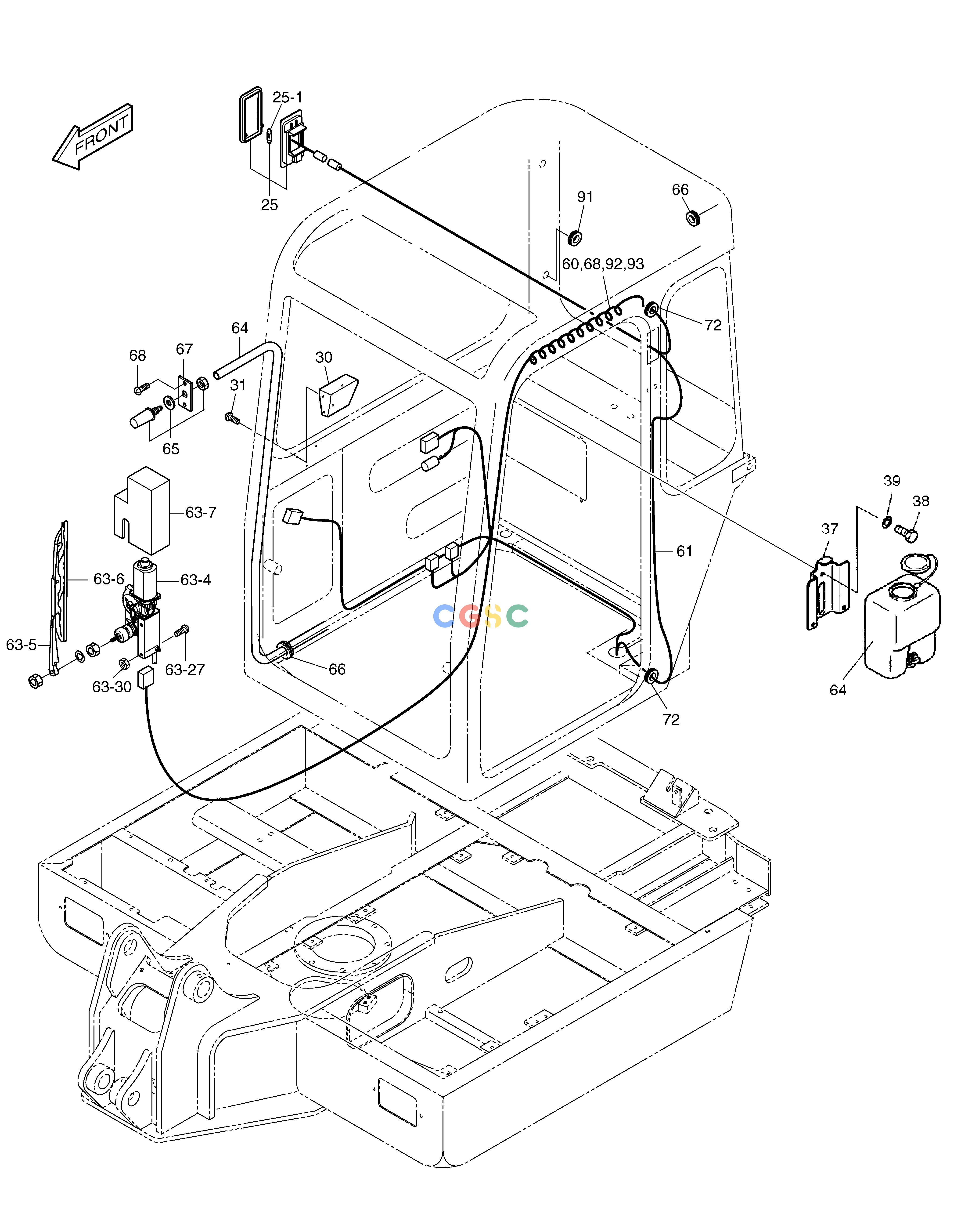 斗山零件查询CABIN(5) SOLAR 015PLUS (S/N 20001~) Doosan parts catalog online