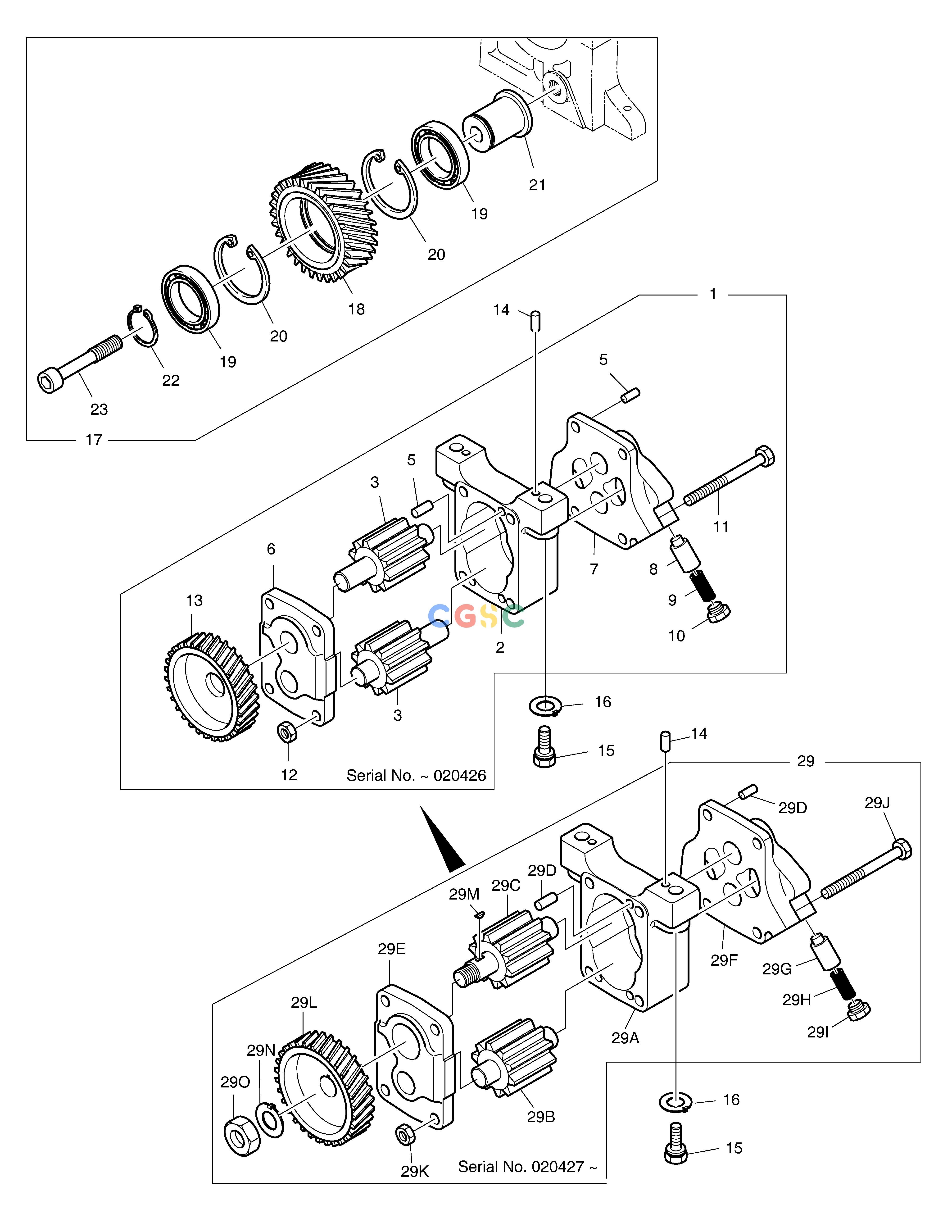 斗山零件查询OIL PUMP SOLAR 340LC-V Doosan parts catalog online