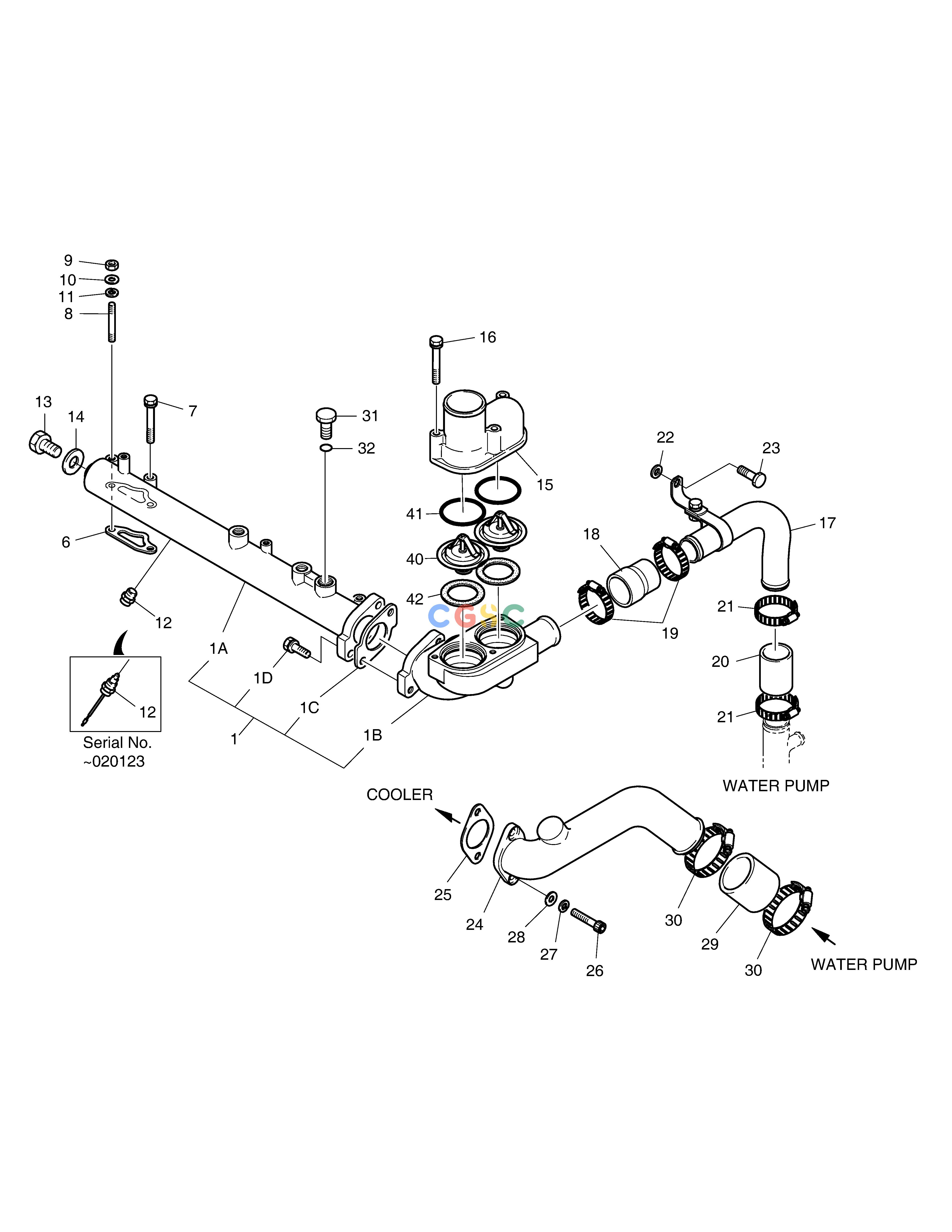 斗山零件查询COOLING WATER PIPE SOLAR 340LC-V Doosan parts catalog online