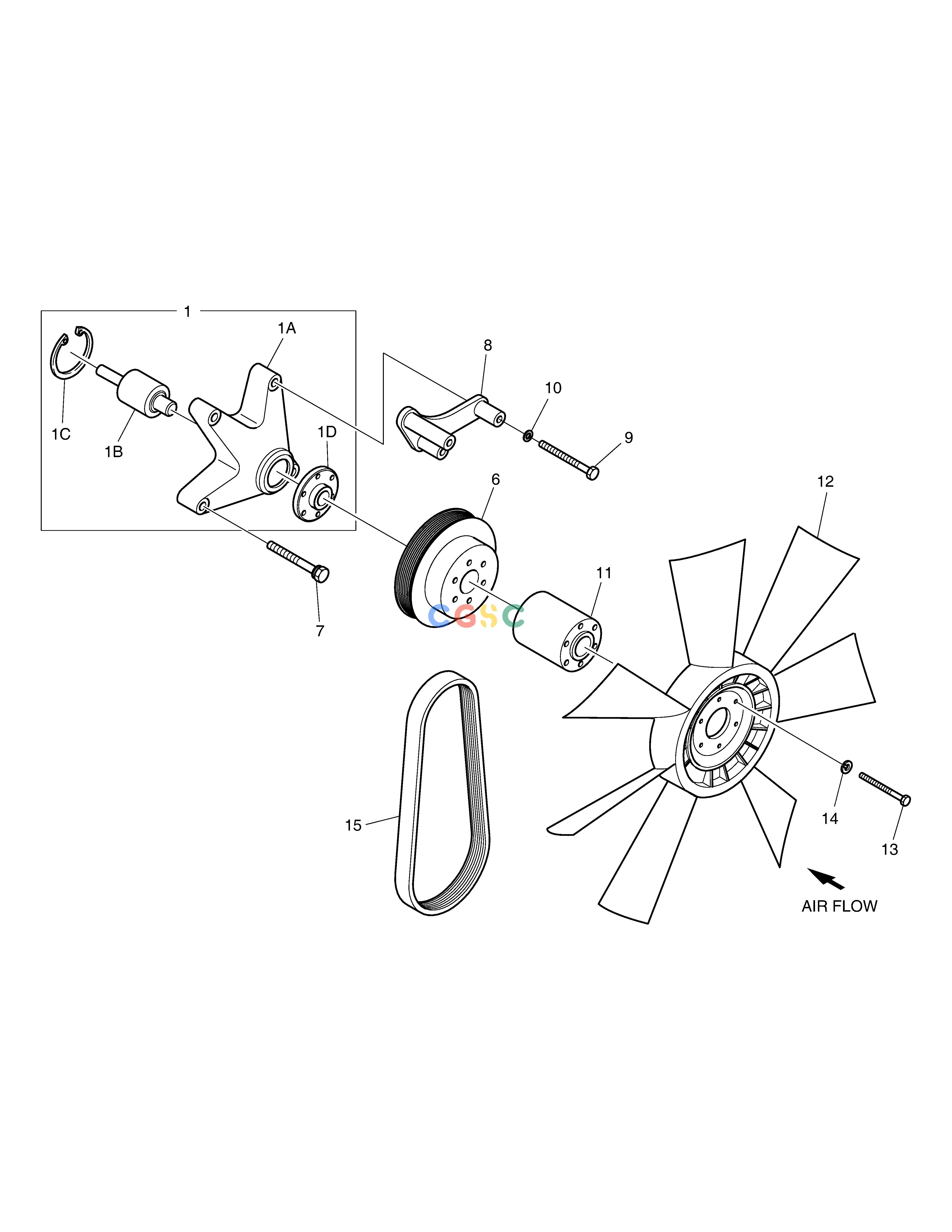 斗山零件查询COOLING FAN SOLAR 340LC-V Doosan parts catalog online