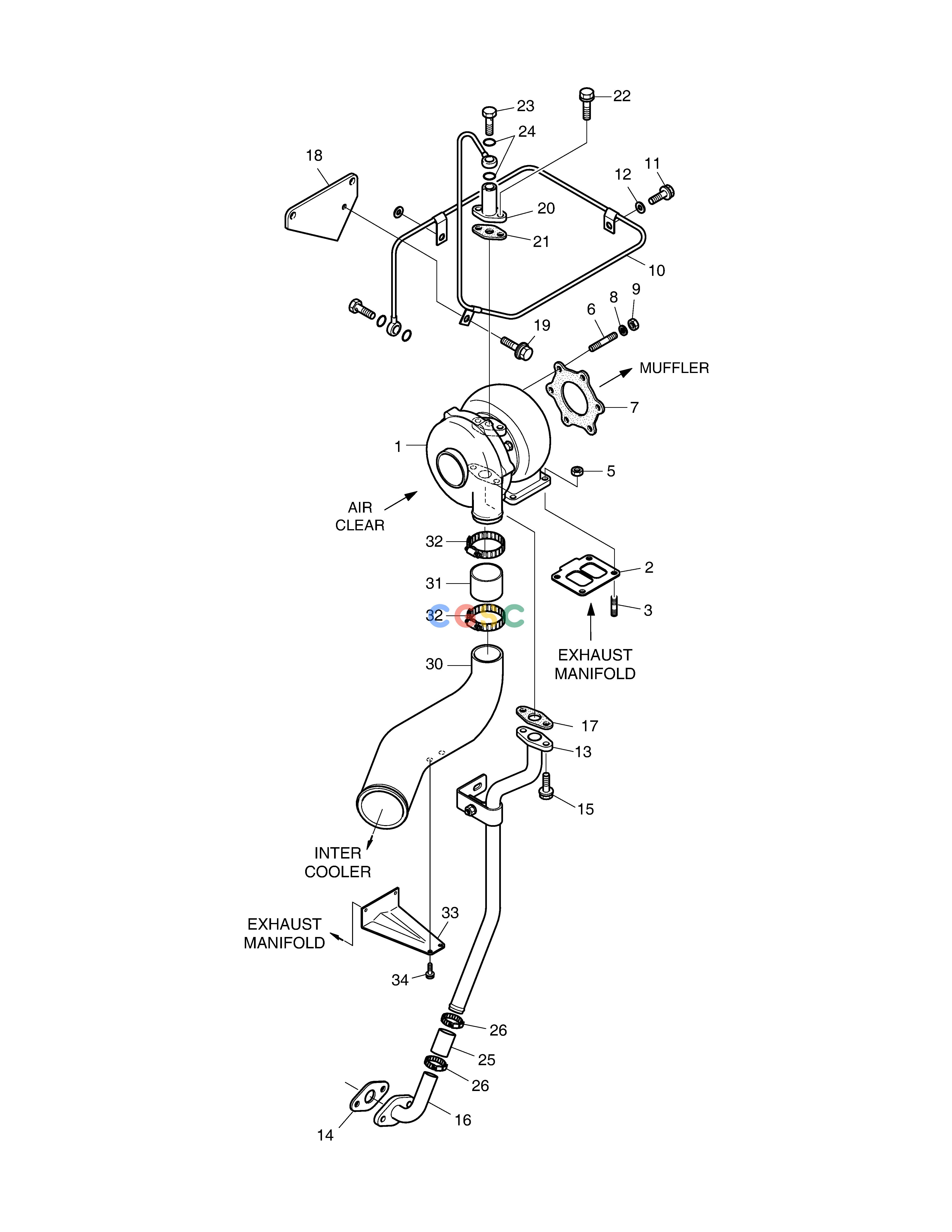 斗山零件查询TURBO CHARGER SOLAR 340LC-V Doosan parts catalog online