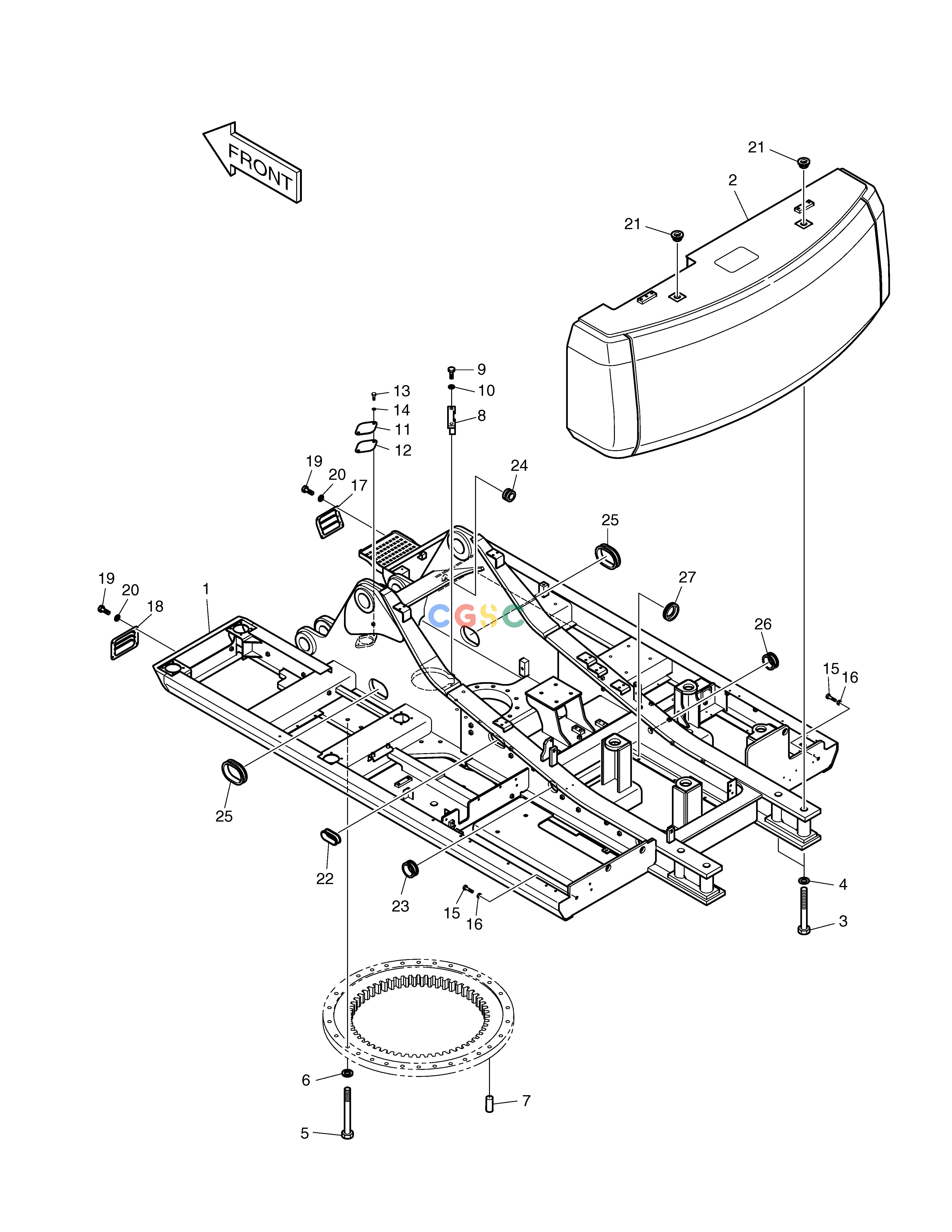 斗山零件查询MAIN FRAME SOLAR 340LC-V Doosan parts catalog online
