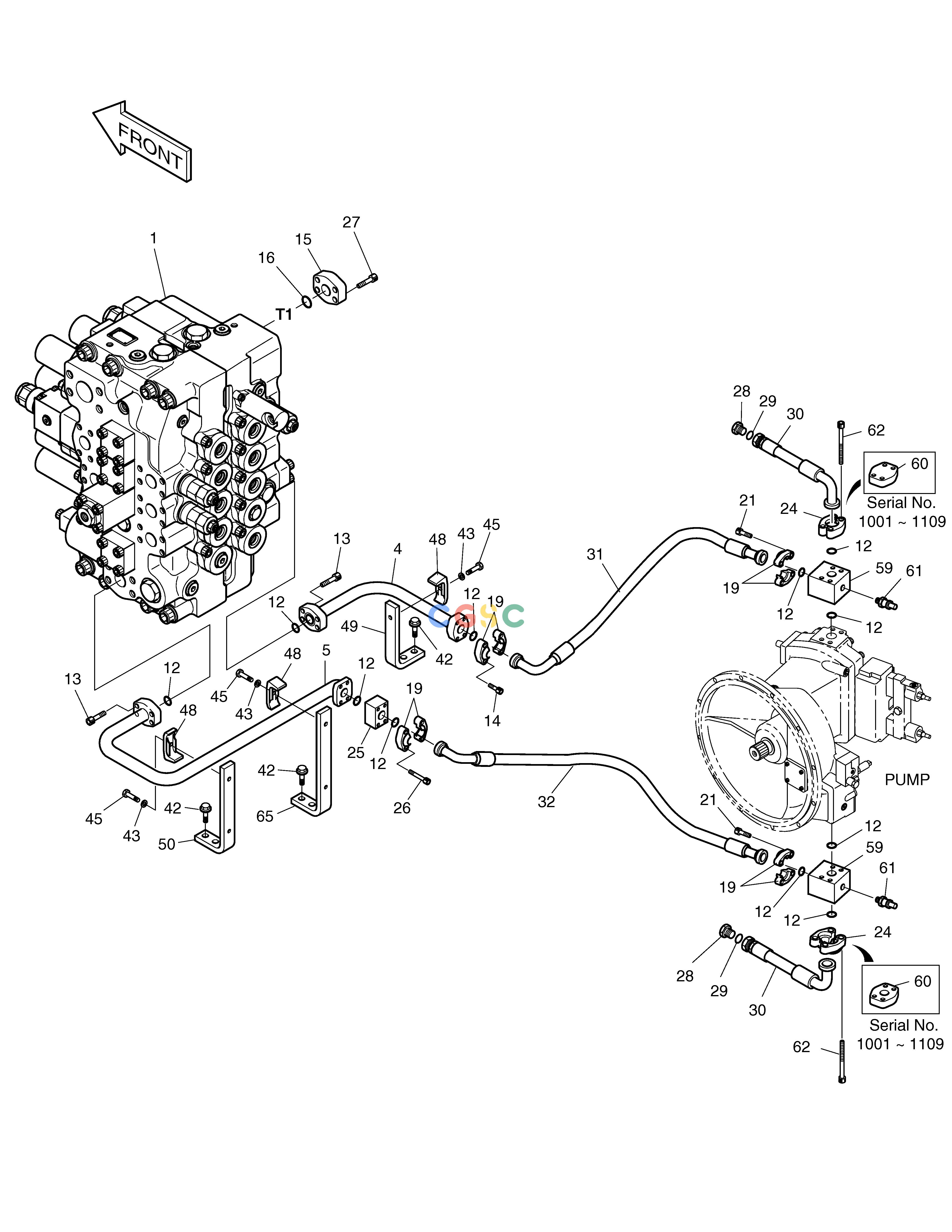 斗山零件查询MAIN PIPING(1) SOLAR 340LC-V Doosan parts catalog online