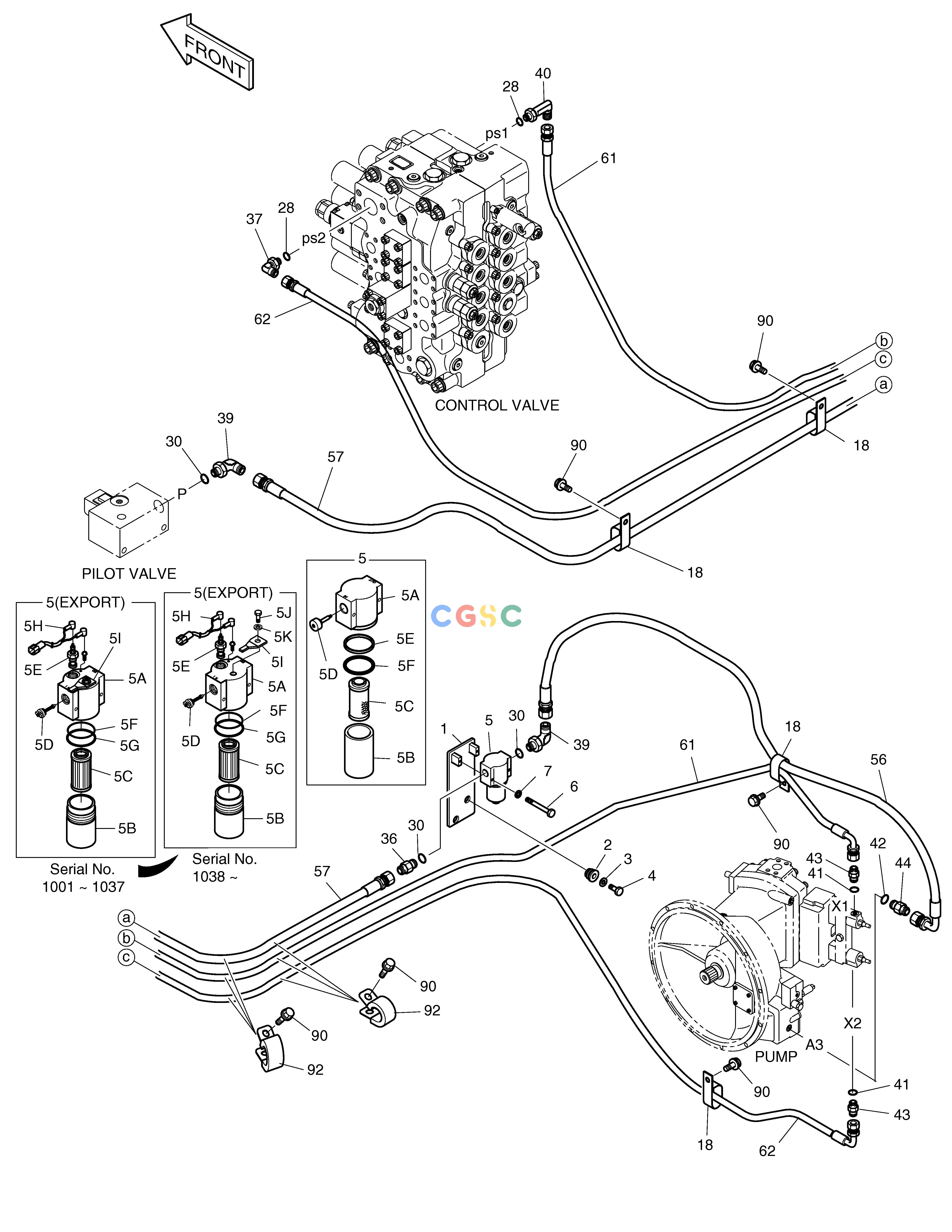 斗山零件查询PILOT PIPING(1) SOLAR 340LC-V Doosan parts catalog online