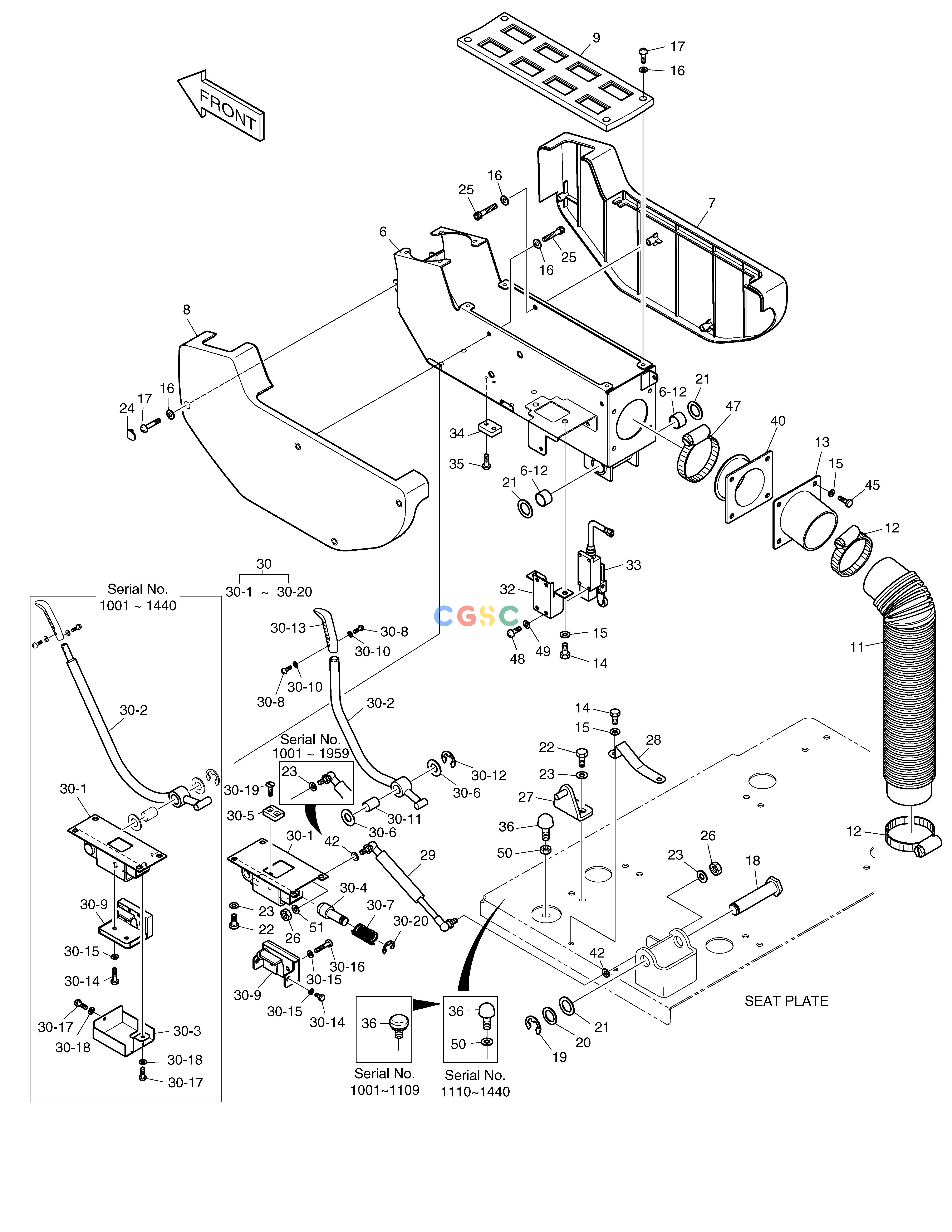 斗山零件查询CONTROL STAND-L.H SOLAR 340LC-V Doosan parts catalog online