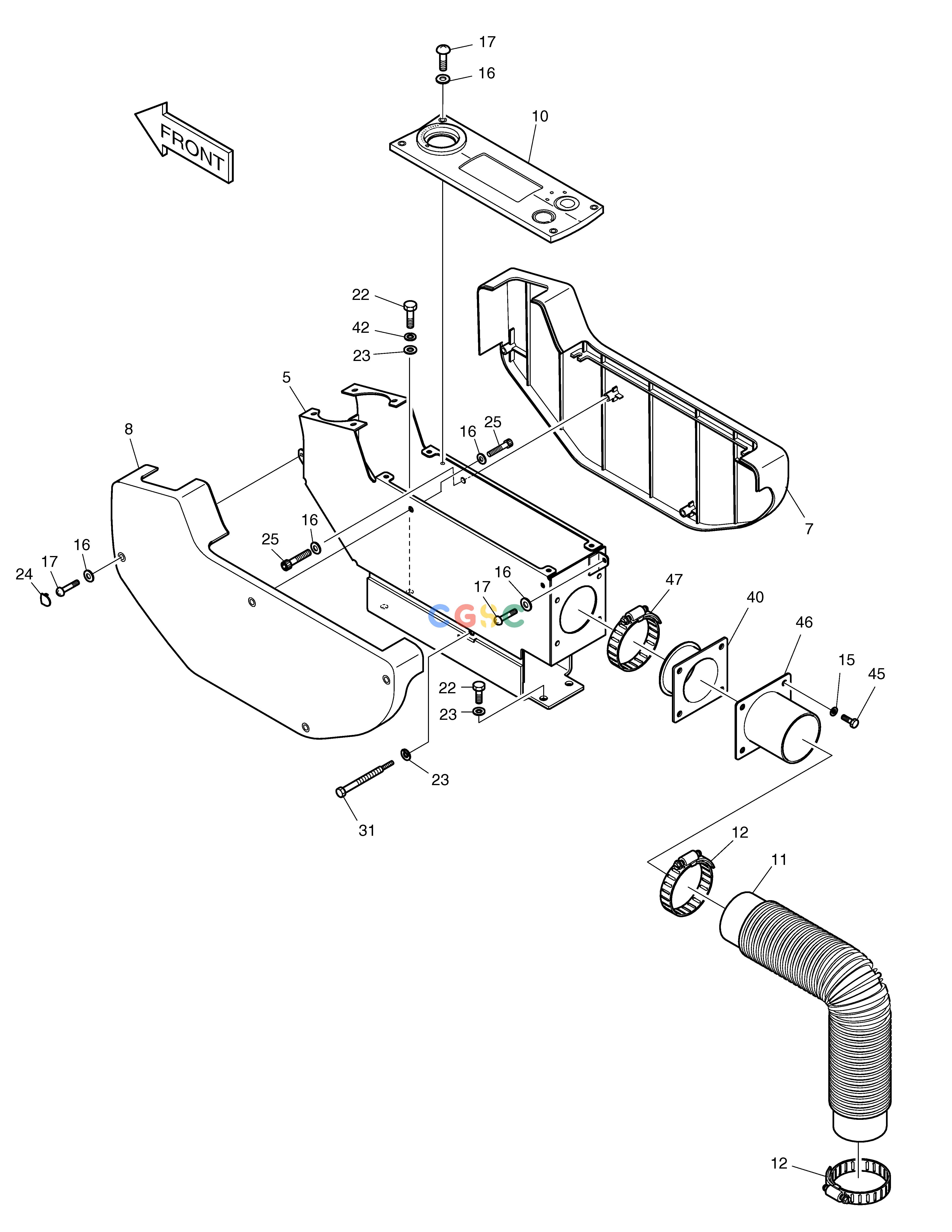 斗山零件查询CONTROL STAND-R.H SOLAR 340LC-V Doosan parts catalog online