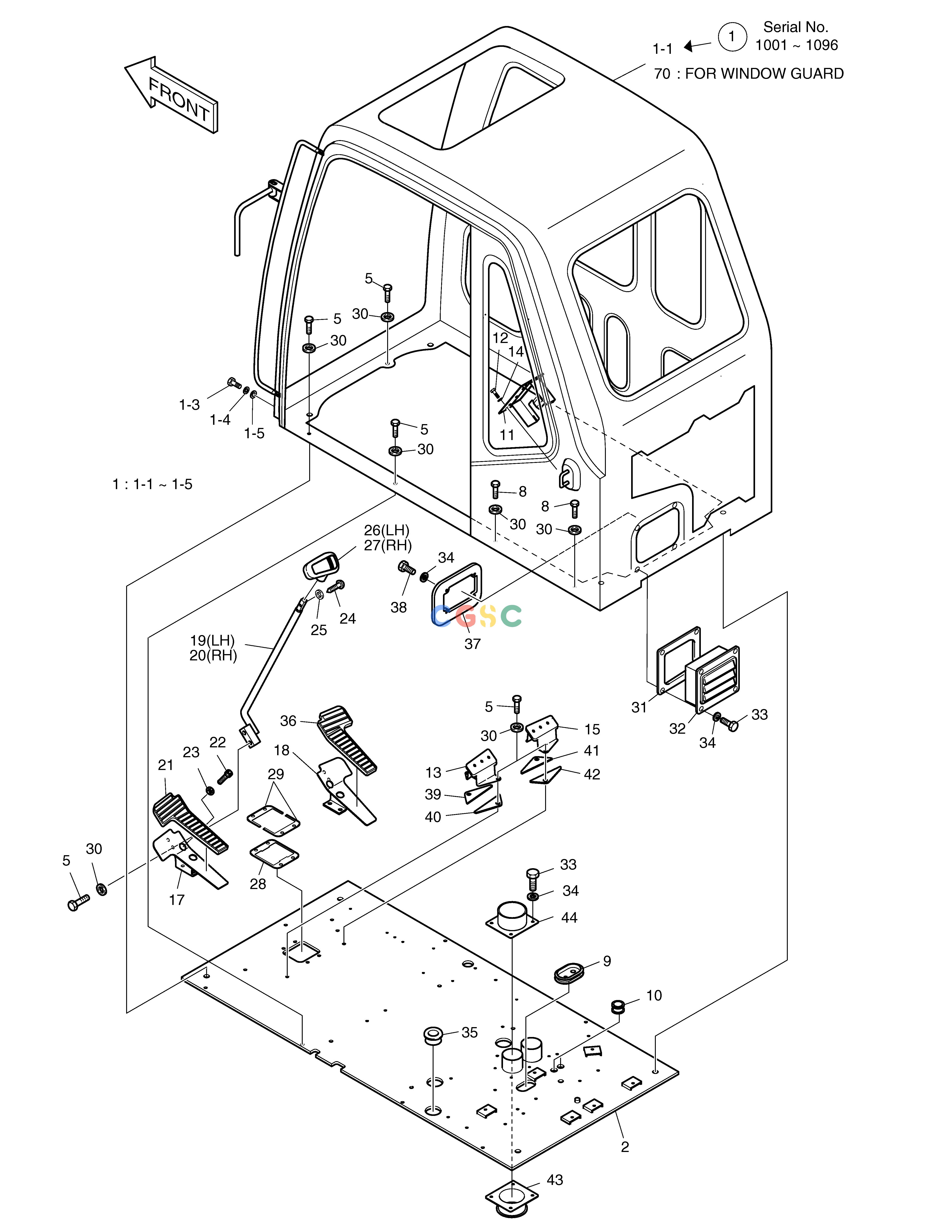 斗山零件查询CABIN ASS'Y SOLAR 340LC-V Doosan parts catalog online