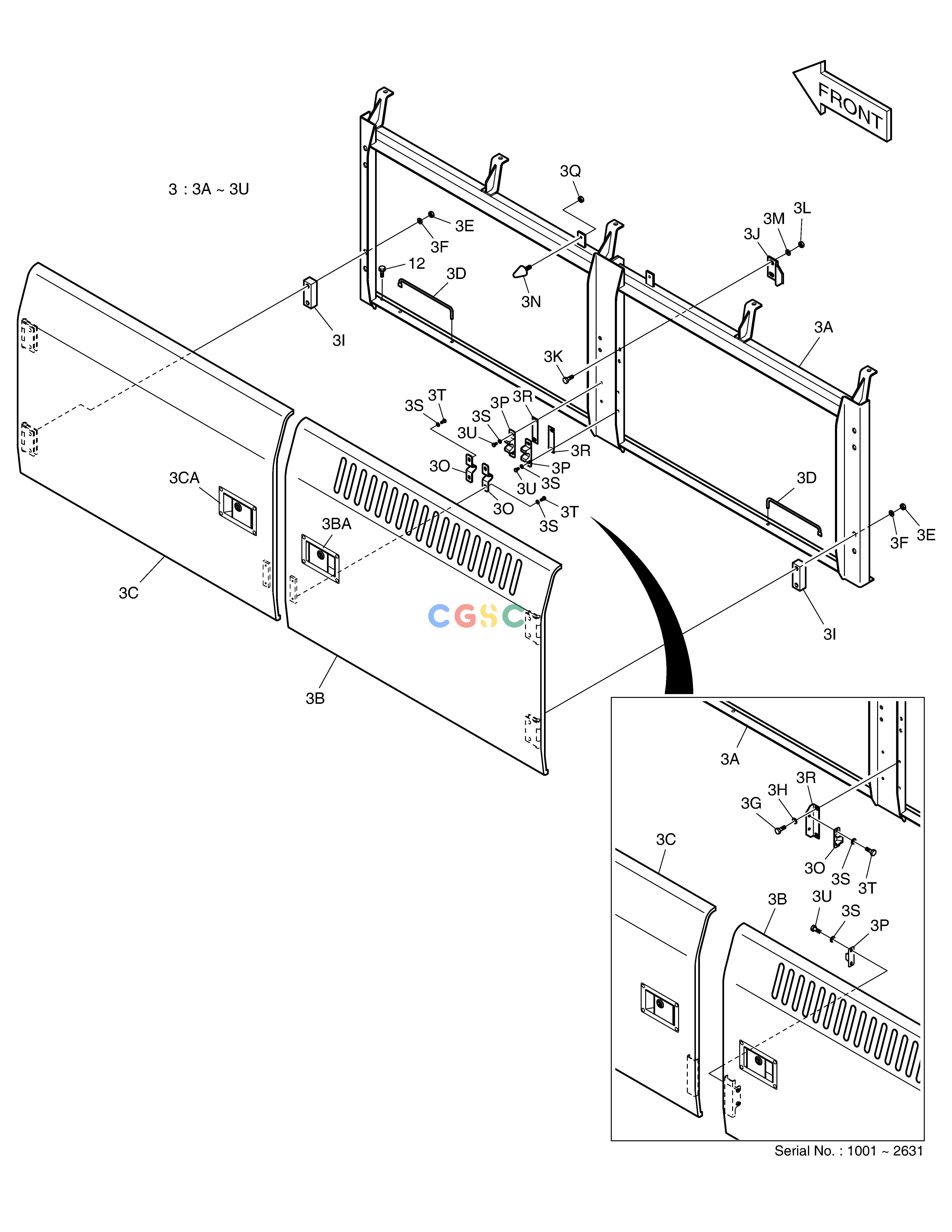 斗山零件查询COVER(1) SOLAR 340LC-V Doosan parts catalog online