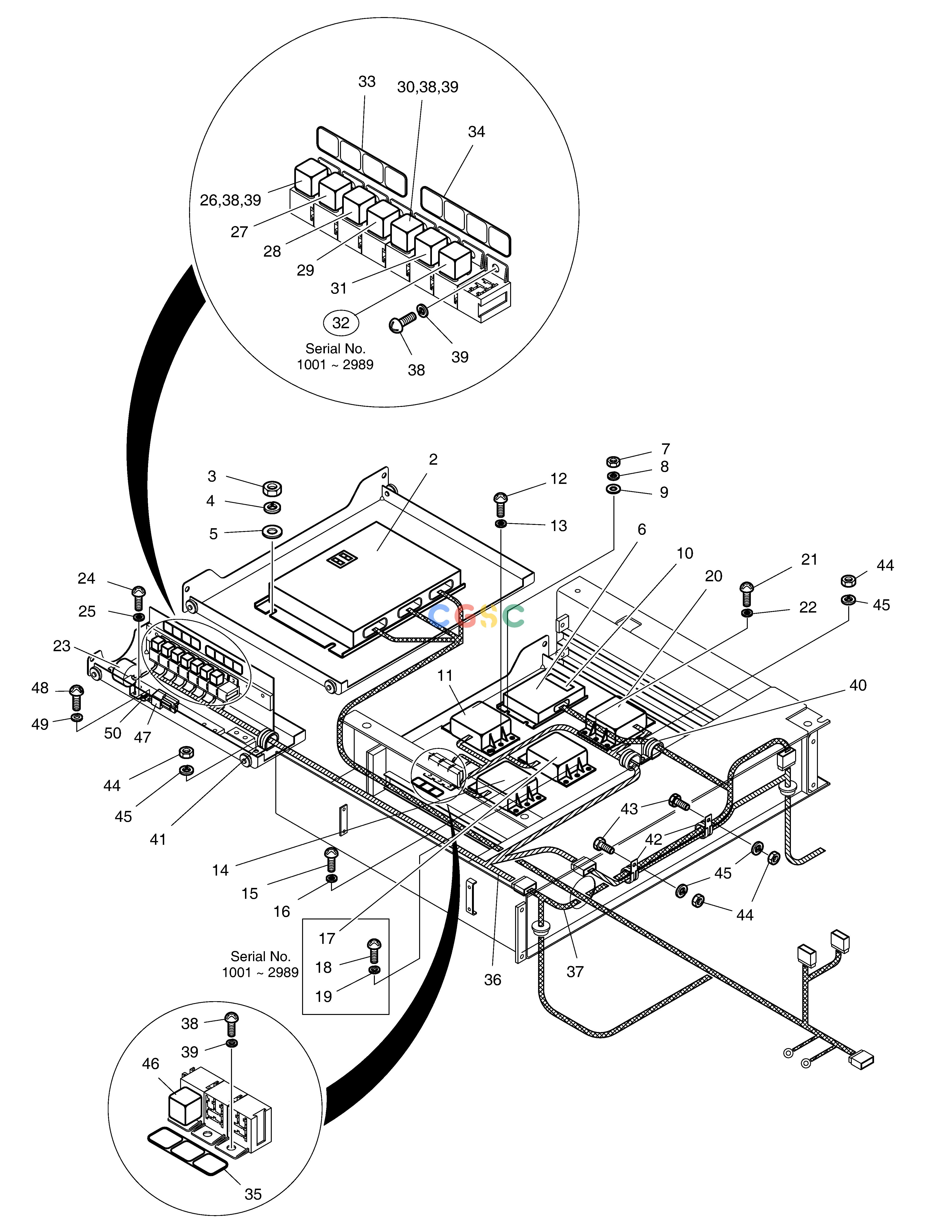 斗山零件查询ELECTRIC BOX ASS'Y(2)-ELECTRIC PARTS SOLAR 340LC-V Doosan parts catalog online
