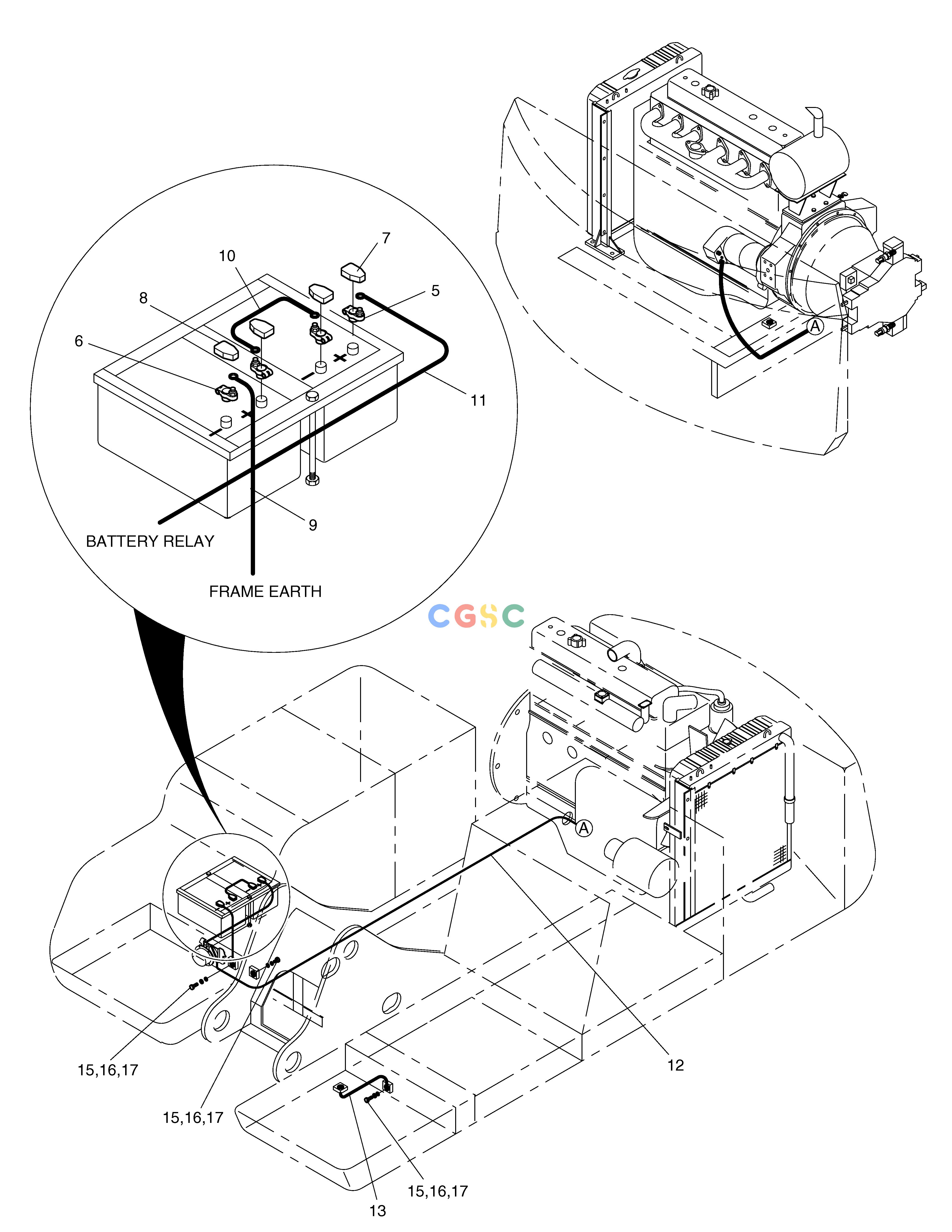 斗山零件查询ELECTRIC WIRING(1)-BATTERY SOLAR 340LC-V Doosan parts catalog online