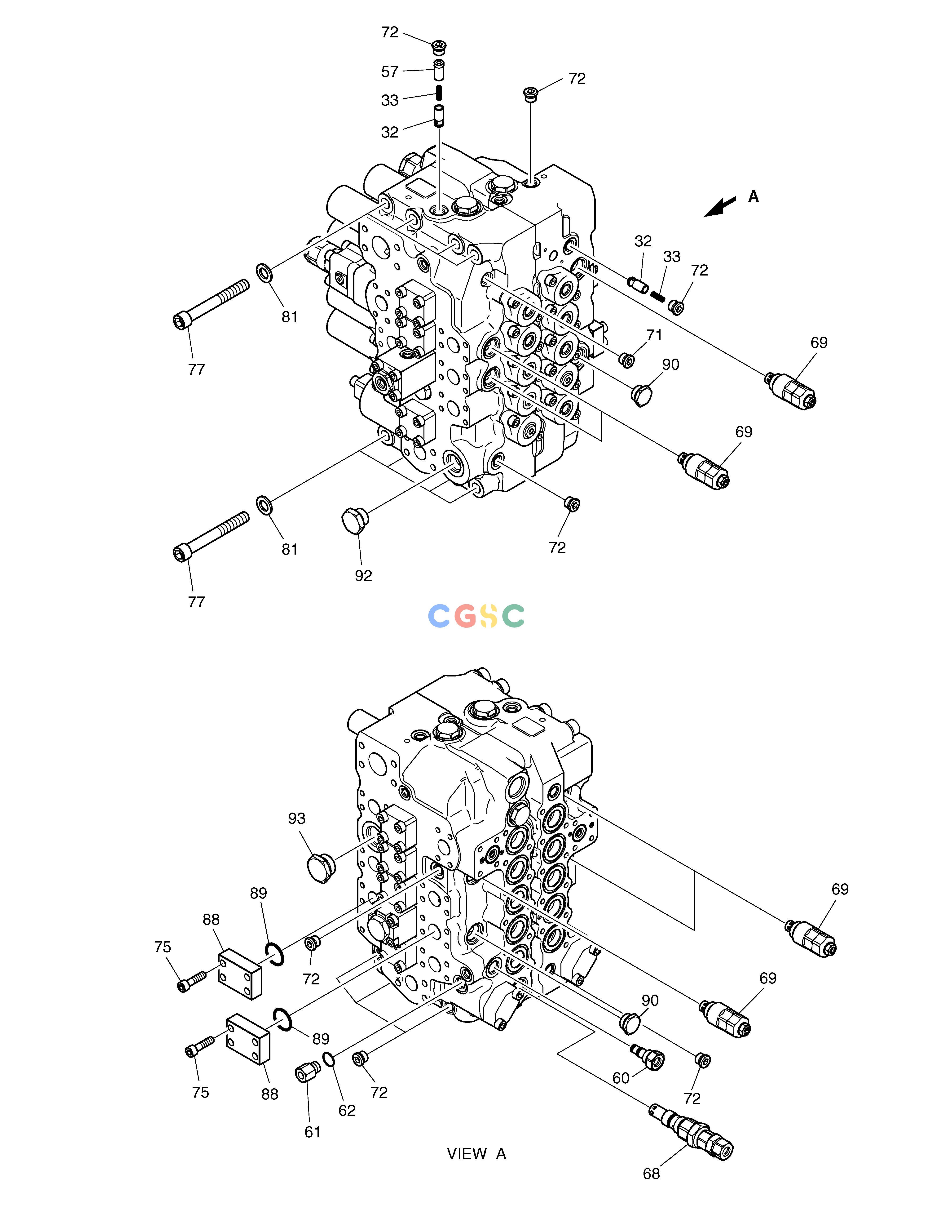 斗山零件查询CONTROL VALVE(1) SOLAR 340LC-V Doosan parts catalog online