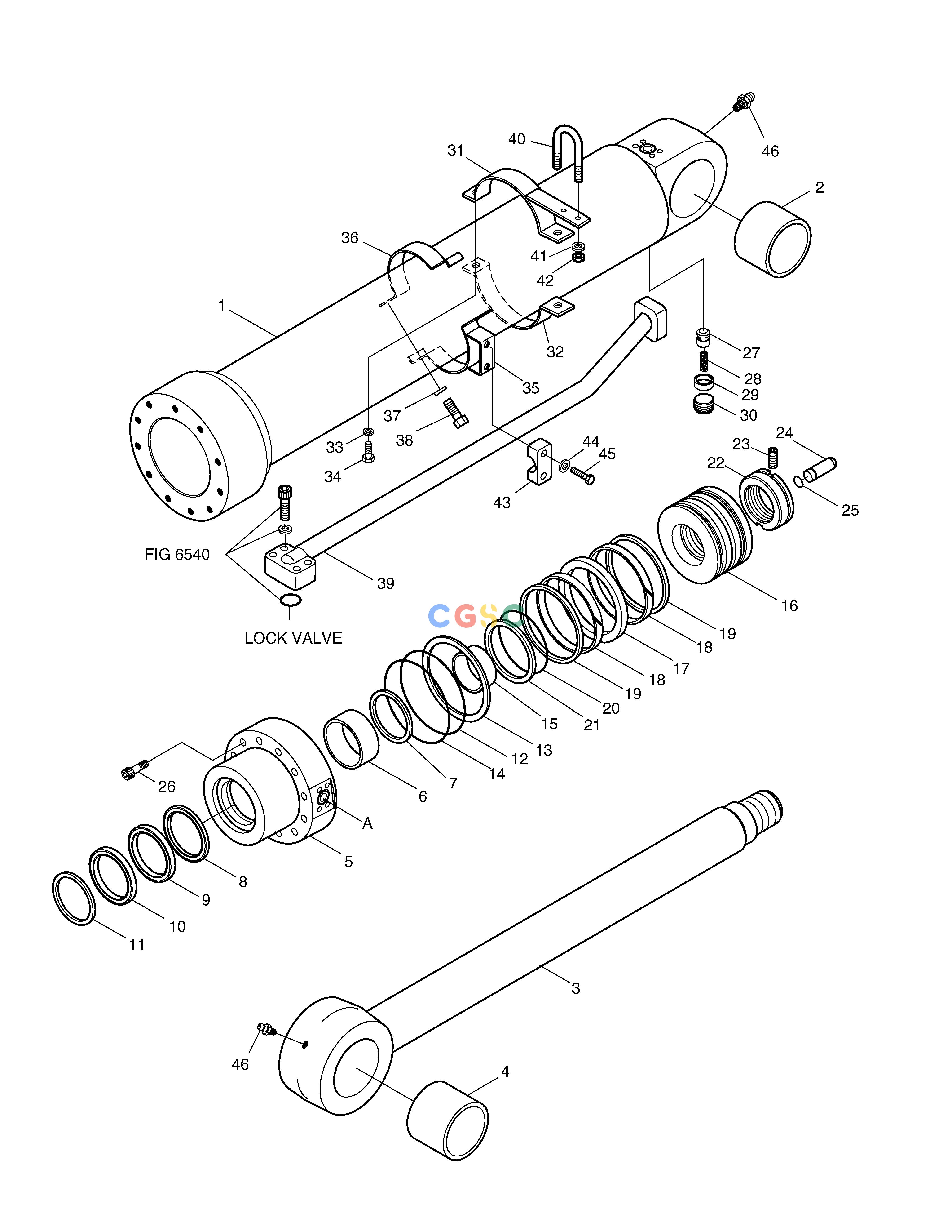 斗山零件查询ARM CYLINDER-LOCK VALVE SOLAR 340LC-V Doosan parts catalog online