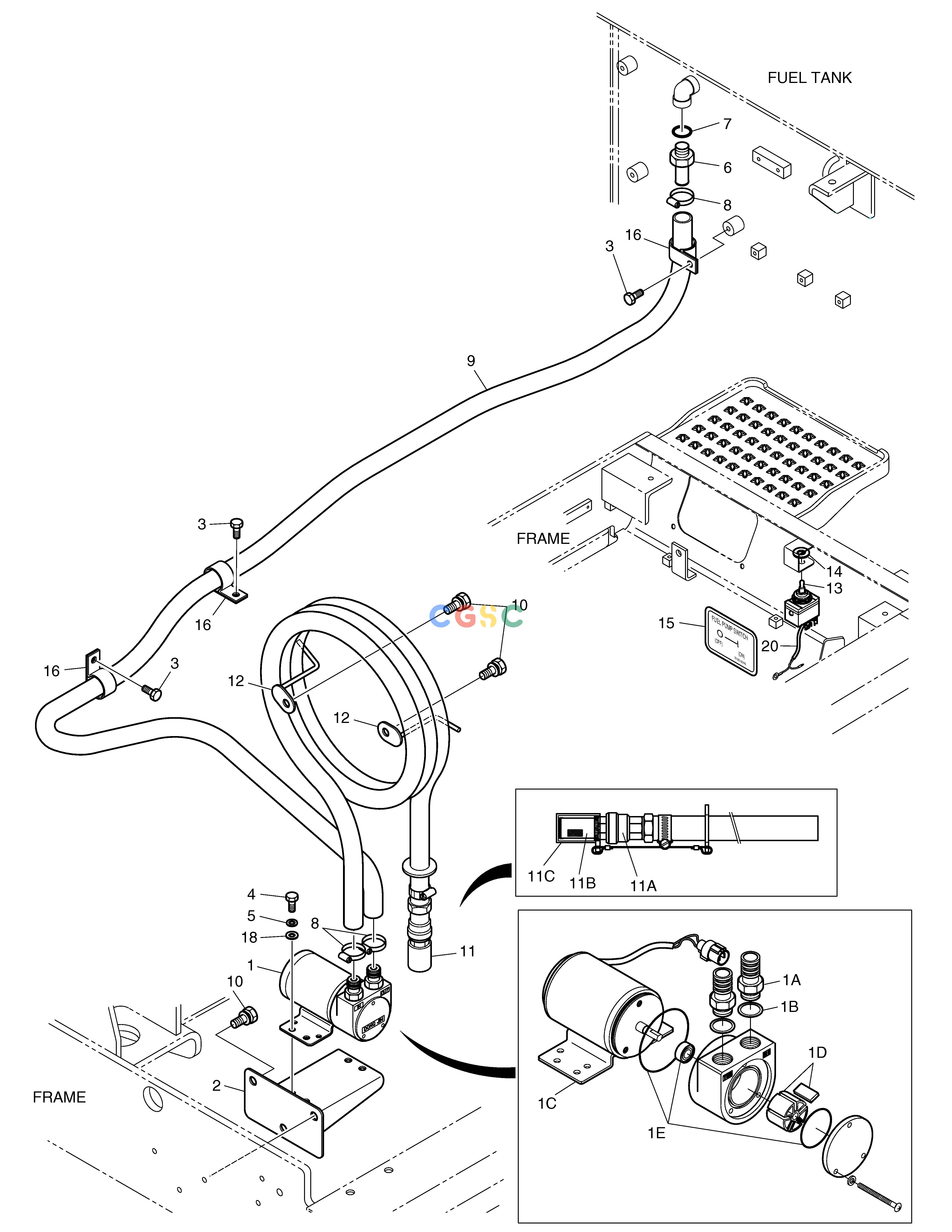 斗山零件查询FUEL FILLER PUMP ASS'Y SOLAR 340LC-V Doosan parts catalog online