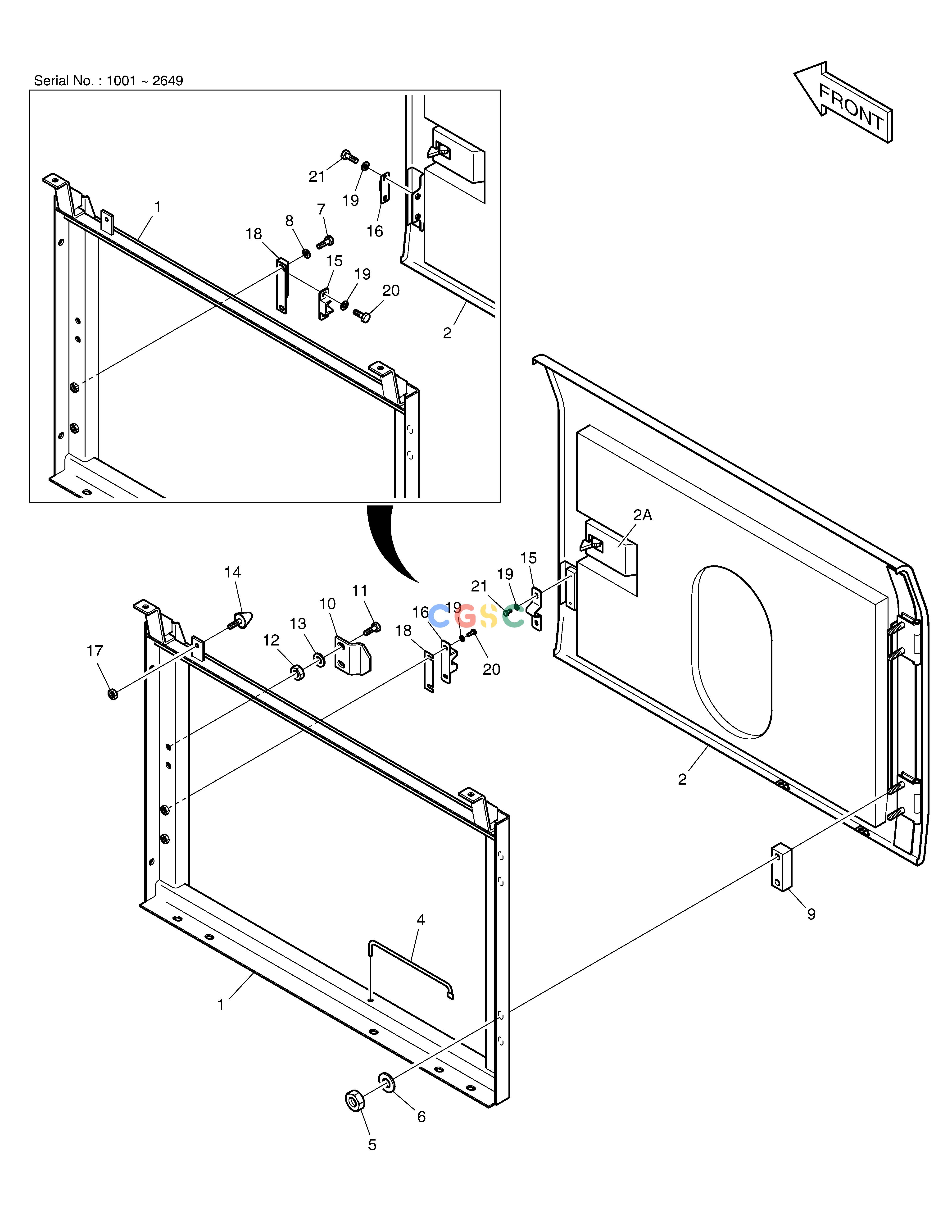 斗山零件查询SIDE DOOR ASS'Y-NOISE KIT FOR EUROPE SOLAR 340LC-V Doosan parts catalog online