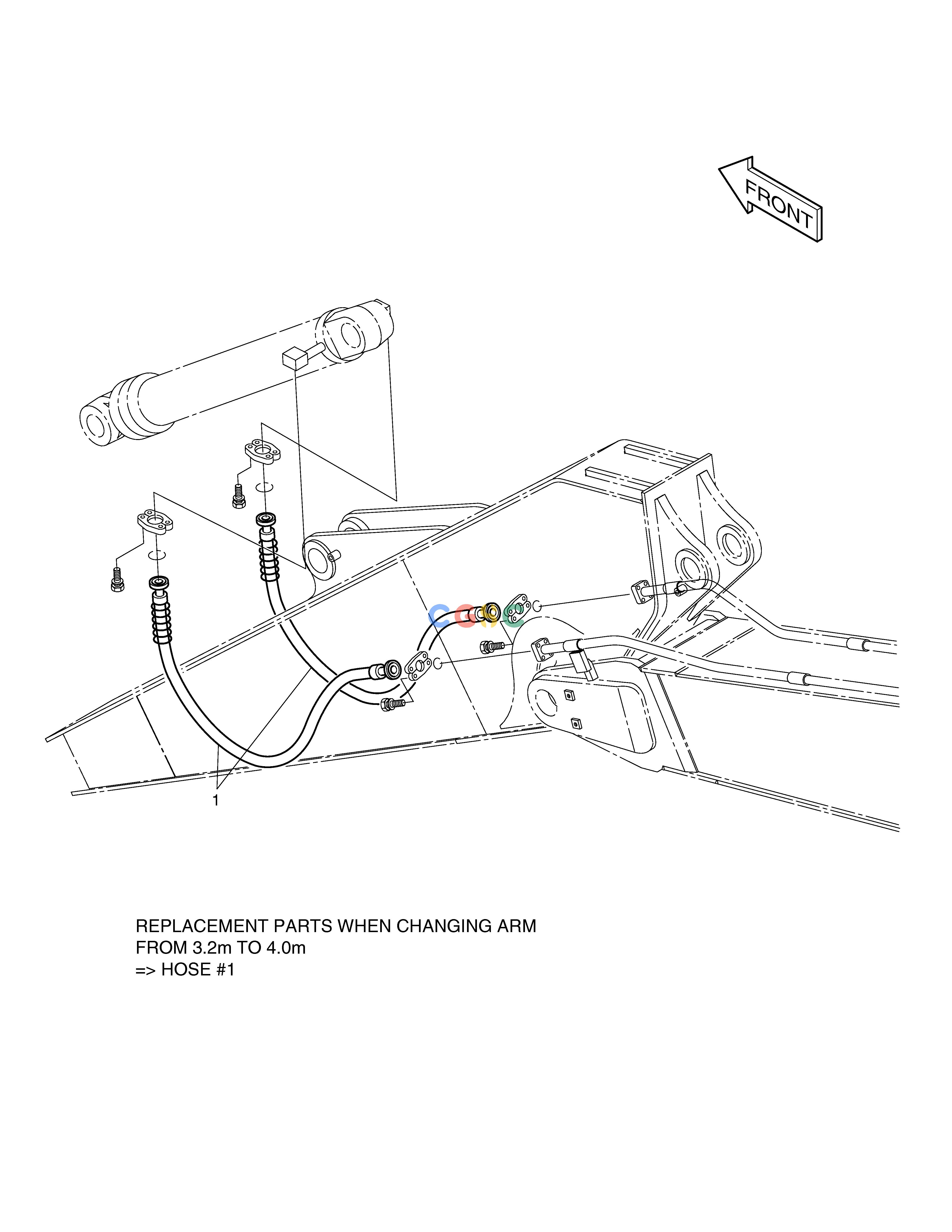 斗山零件查询ARM PIPING-4.0m SOLAR 340LC-V Doosan parts catalog online